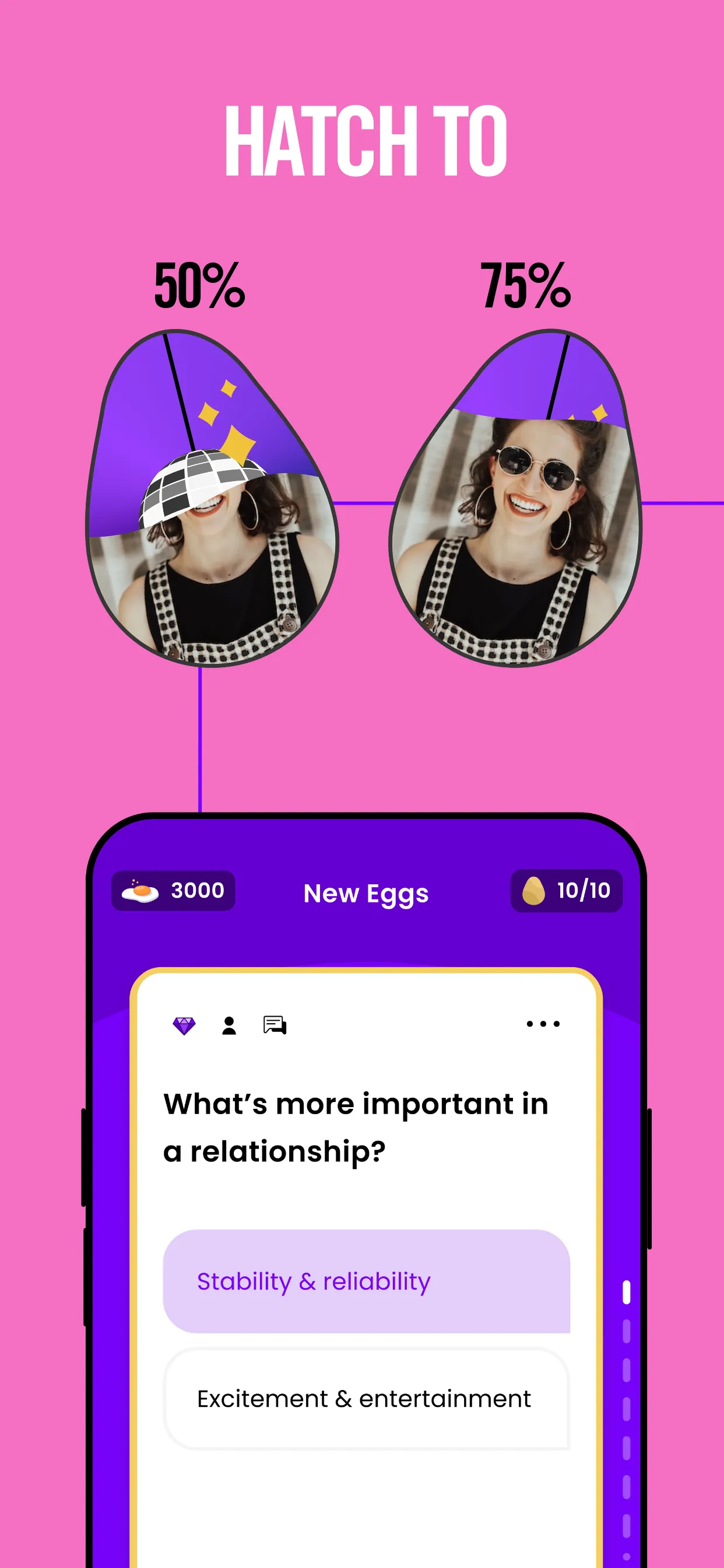 Hatched: Personality Dating iphone screenshot 6
