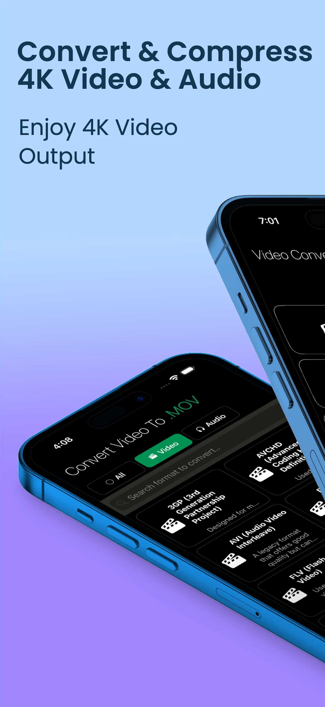 Video Converter - 4K MP4 MP3 iphone screenshot 1