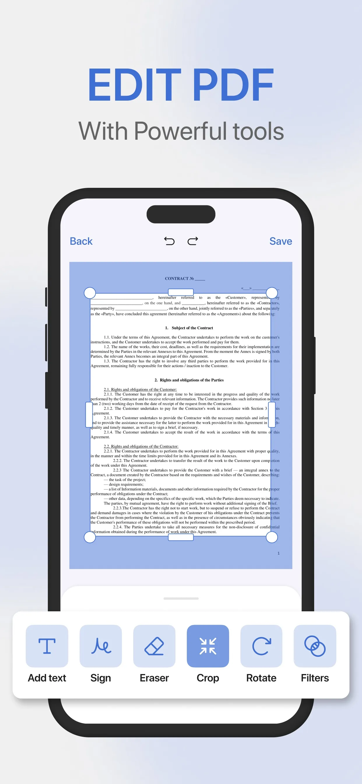 PDF editor: File Converter iphone screenshot 2