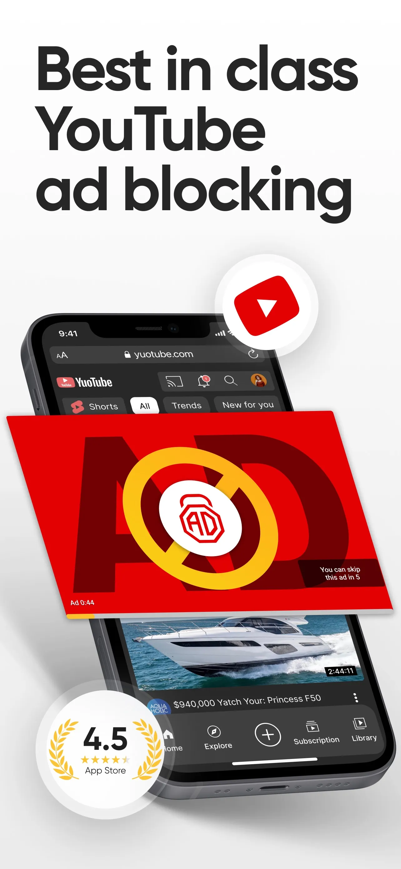 AdLock: Ad Blocker for Safari iphone screenshot 1