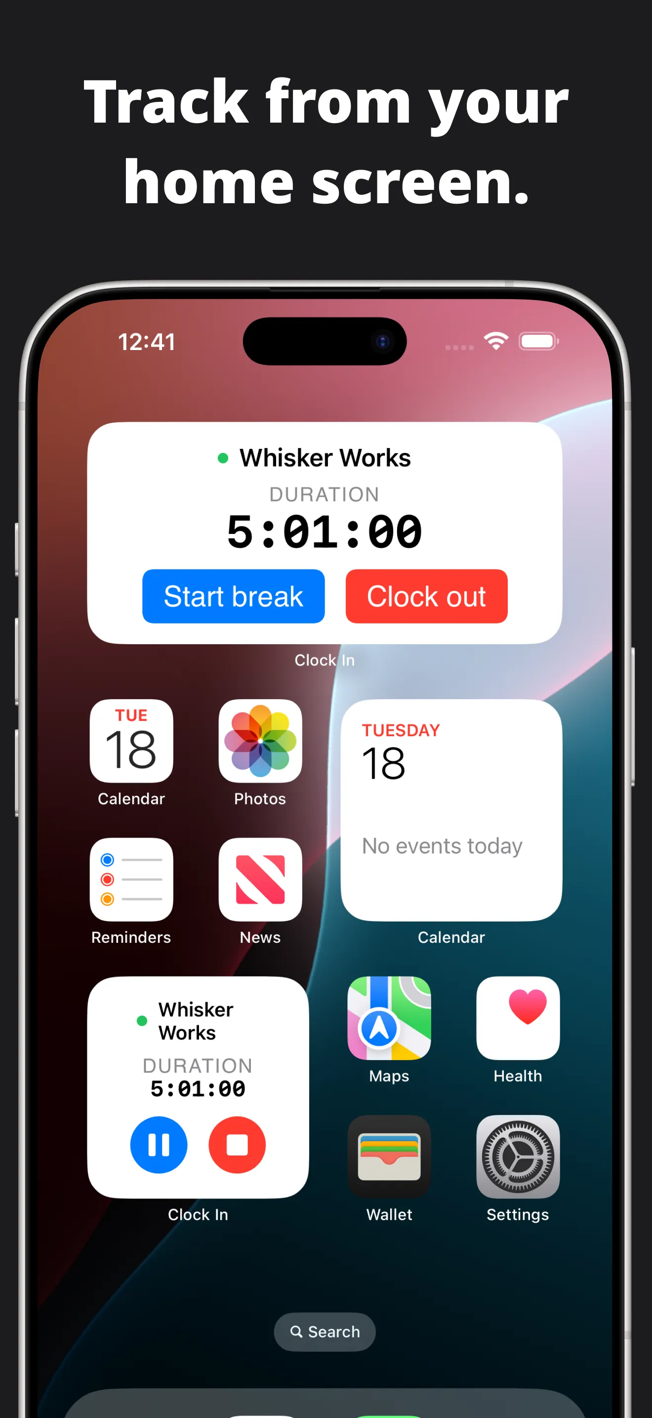 Clock In: Work Hours Tracker iphone screenshot 8