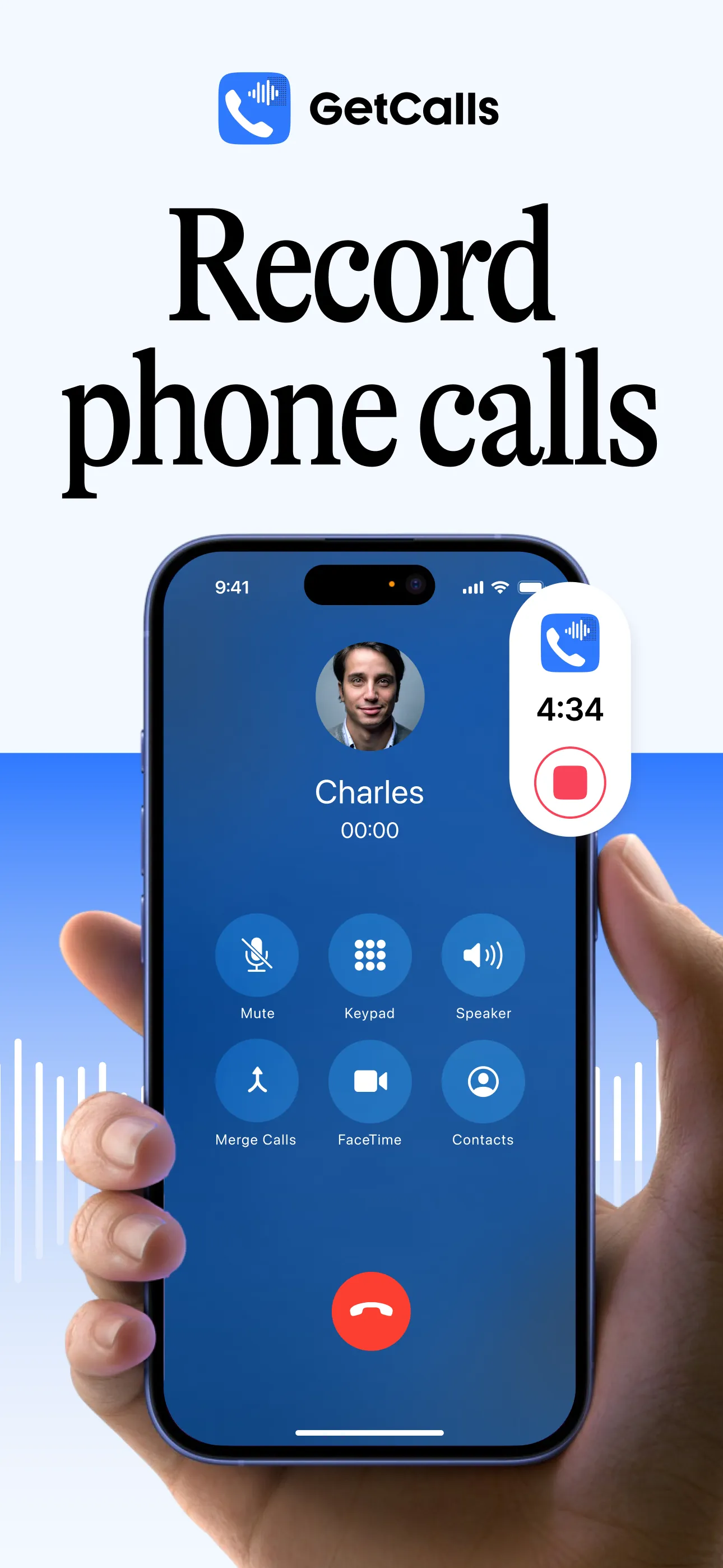 Call Recorder ◎ ACR GETCalls iphone screenshot 1