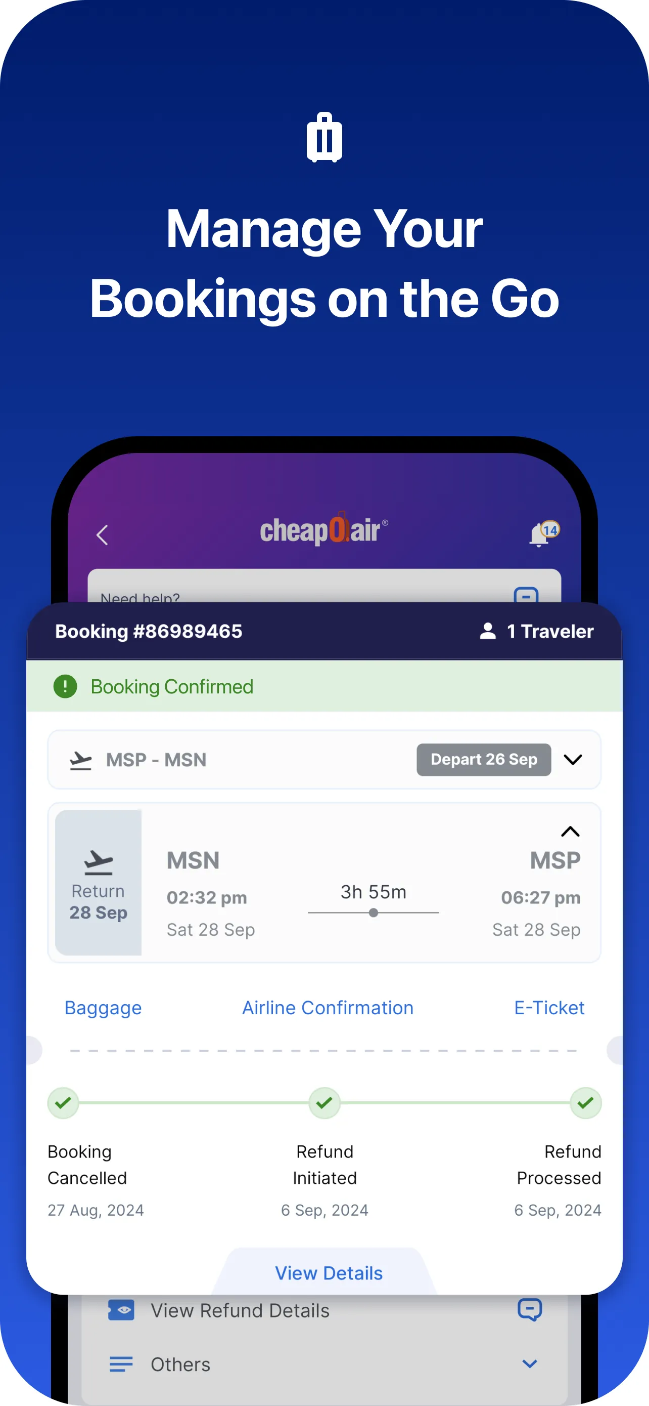 CheapOair: Cheap Flight Deals iphone screenshot 4