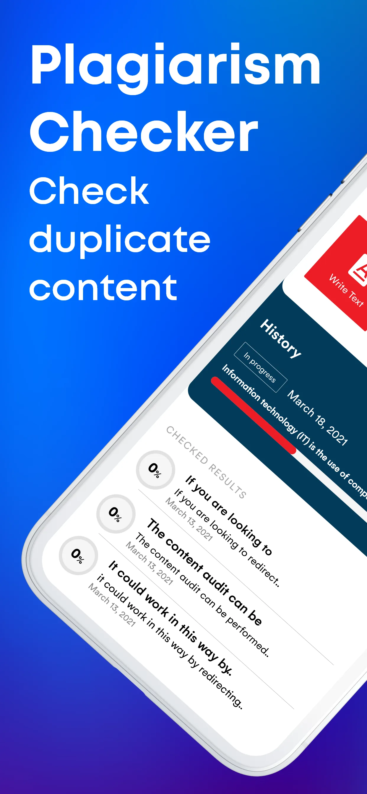 Plagiarism Checker iphone screenshot 1