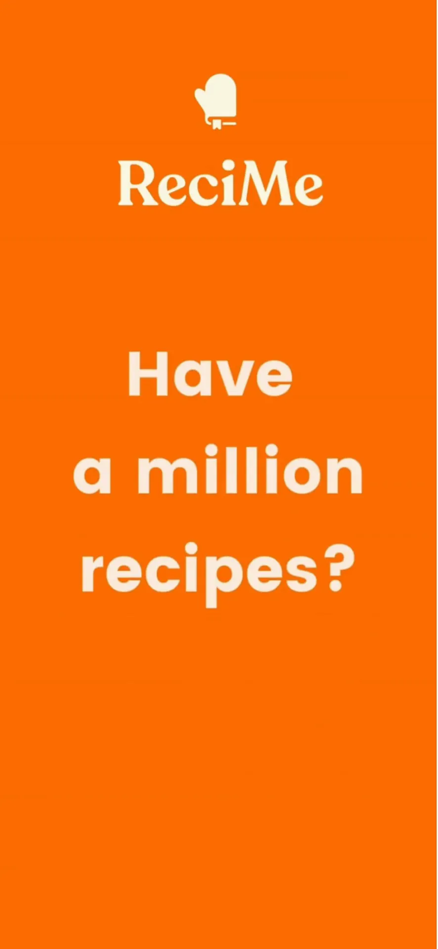 ReciMe: Recipes & Meal Planner iphone screenshot 1
