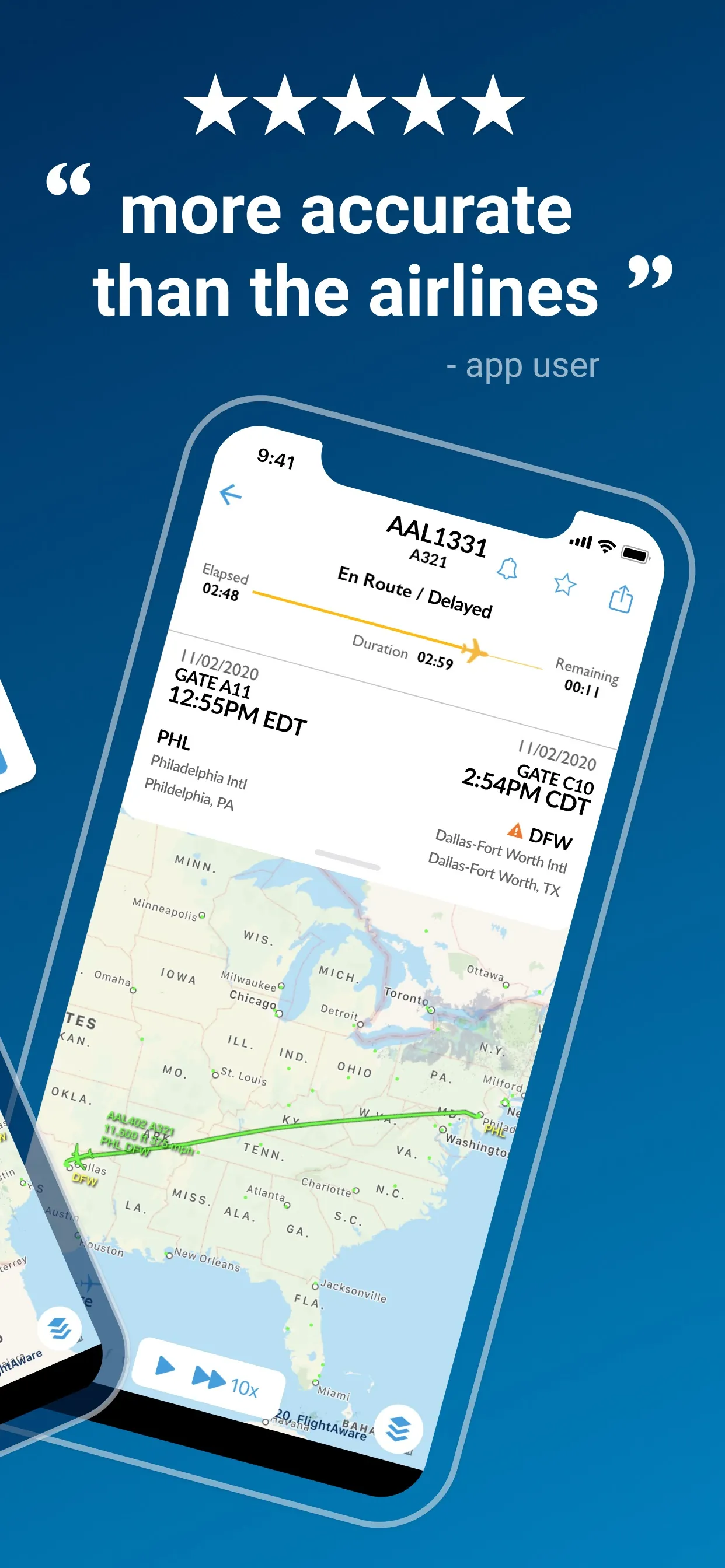 FlightAware Flight Tracker iphone screenshot 2