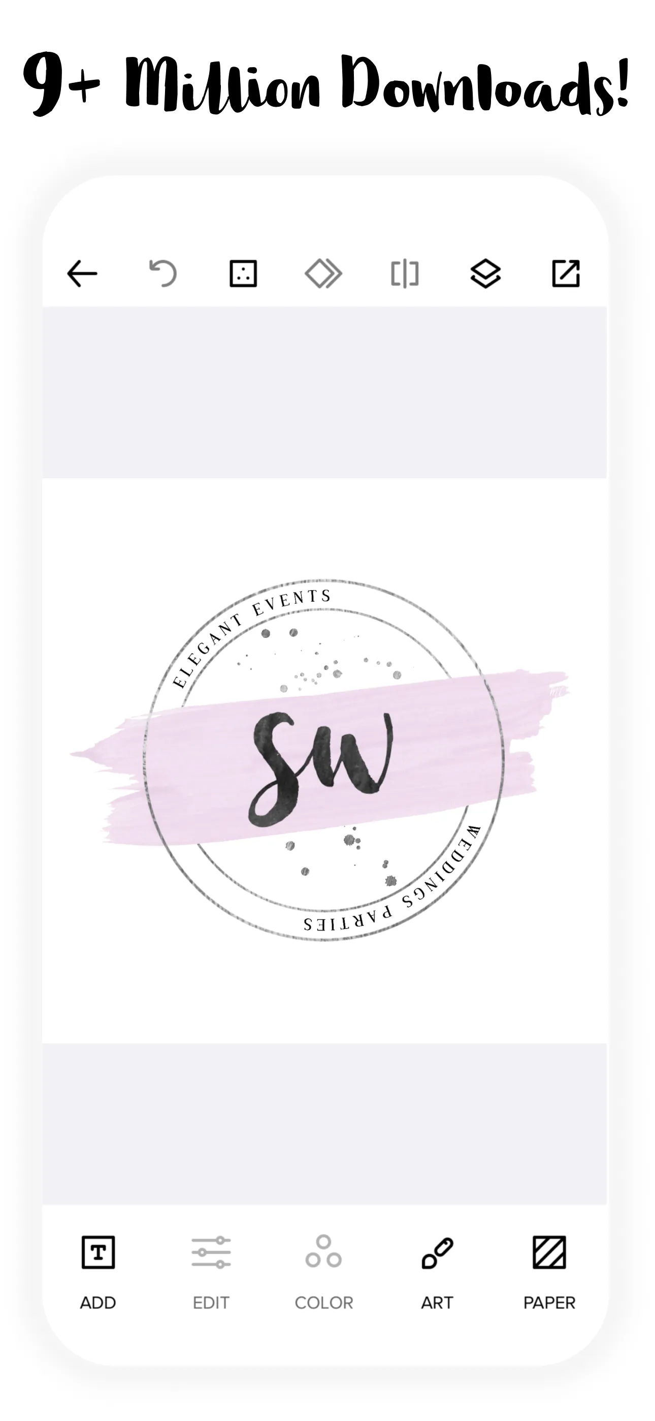 Logo Maker - Watercolor Logo iphone screenshot 2