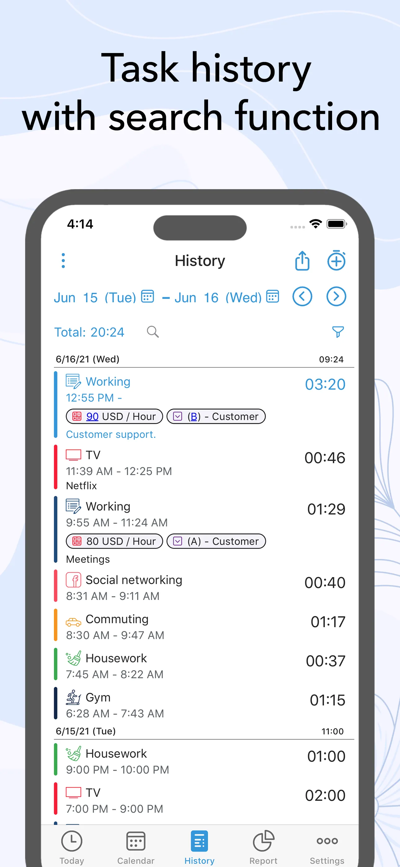 ATracker PRO Time Tracker iphone screenshot 6