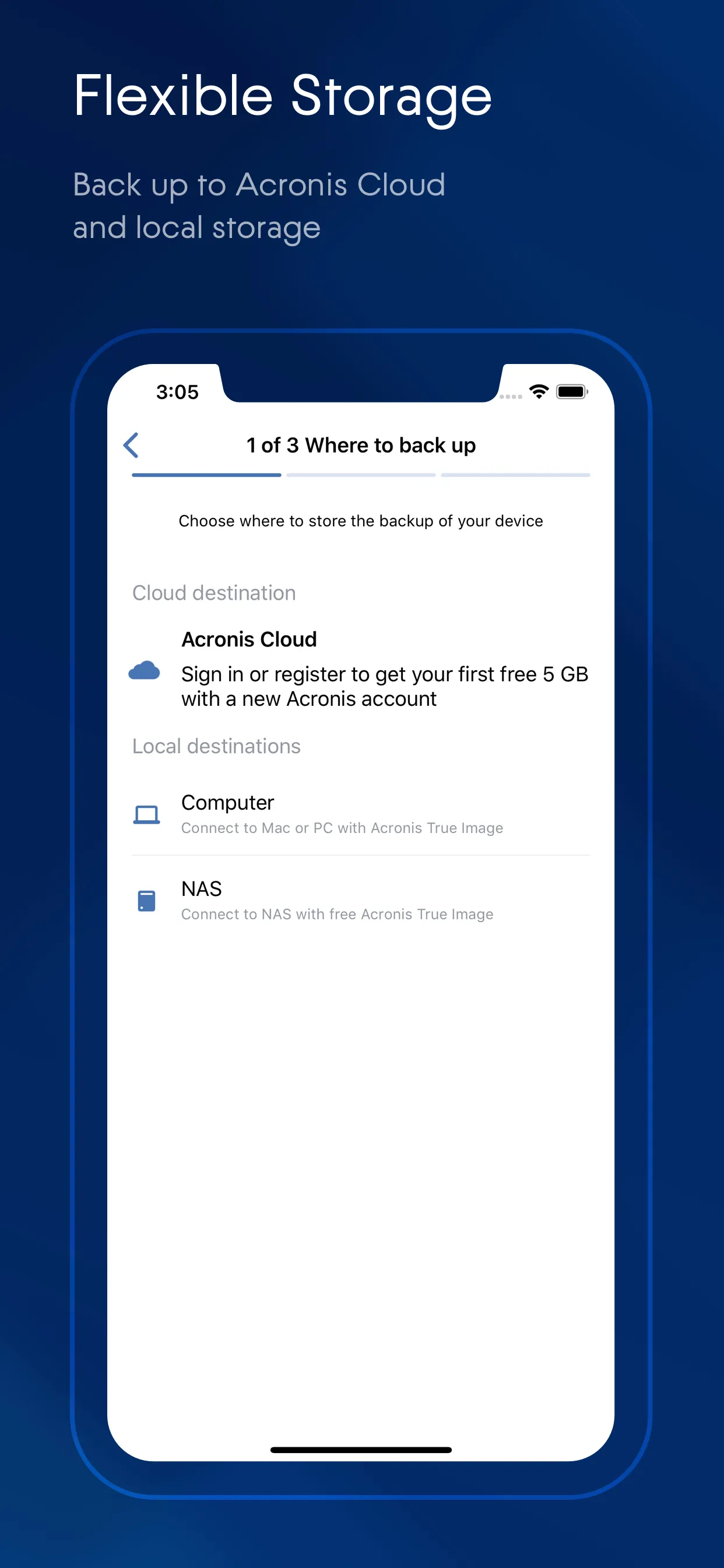 Acronis Mobile iphone screenshot 4