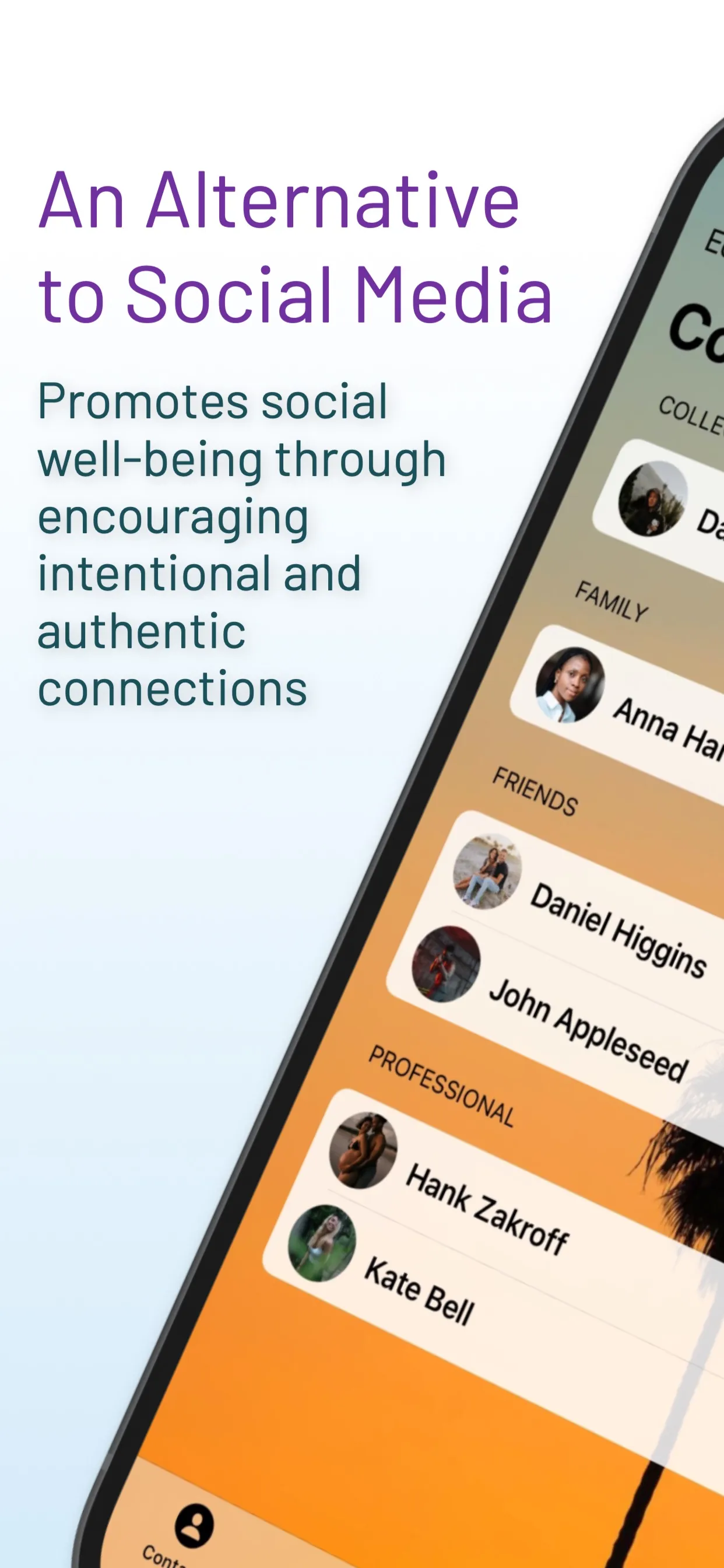 unSocial: Personal CRM iphone screenshot 1