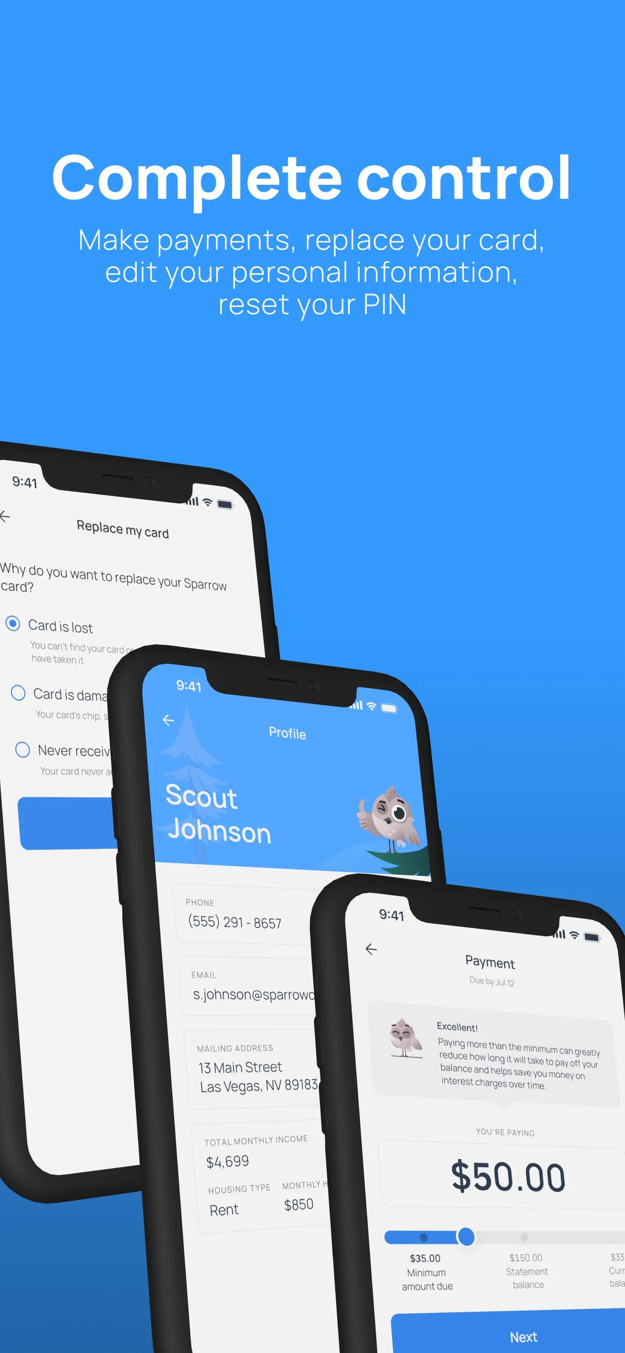 Sparrow Card App iphone screenshot 6