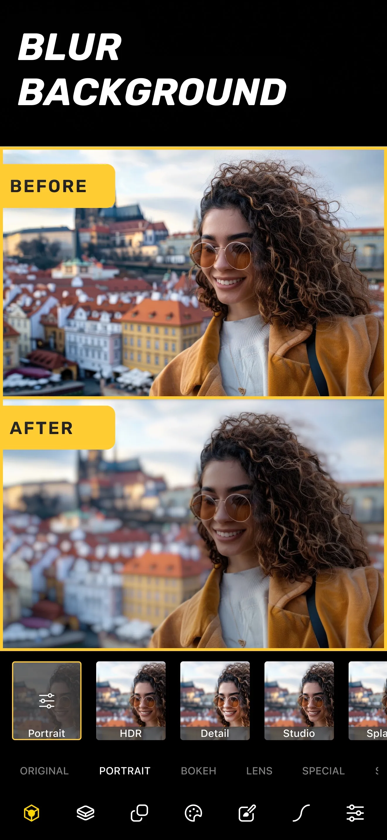 Phocus: Portrait Mode Editor iphone screenshot 1