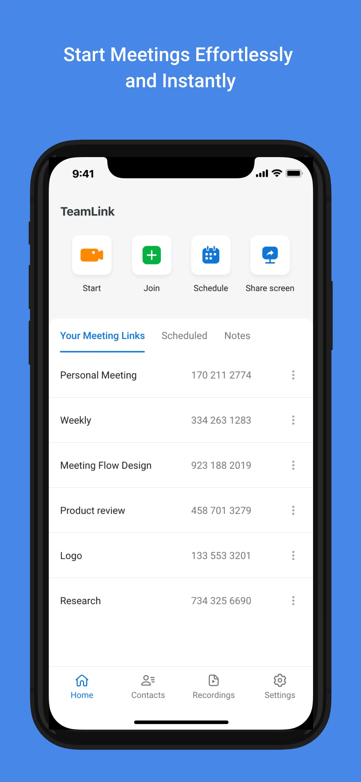 TeamLink Video Conferencing iphone screenshot 5