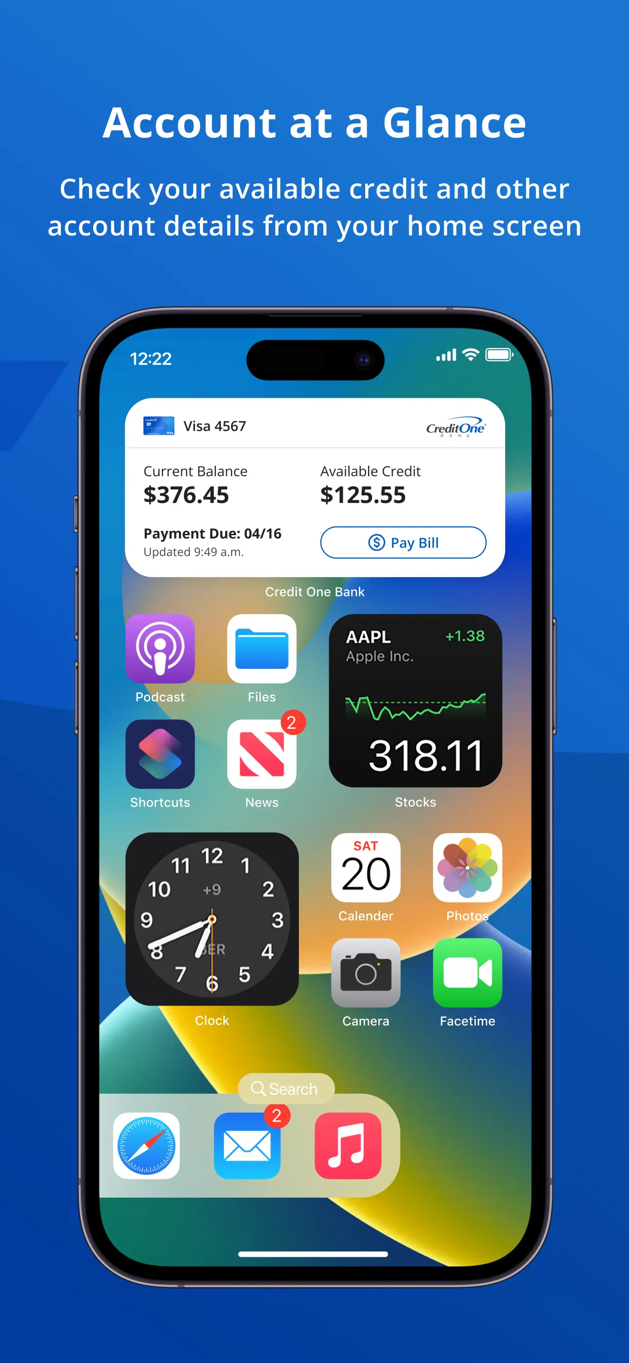 Credit One Bank Mobile iphone screenshot 3