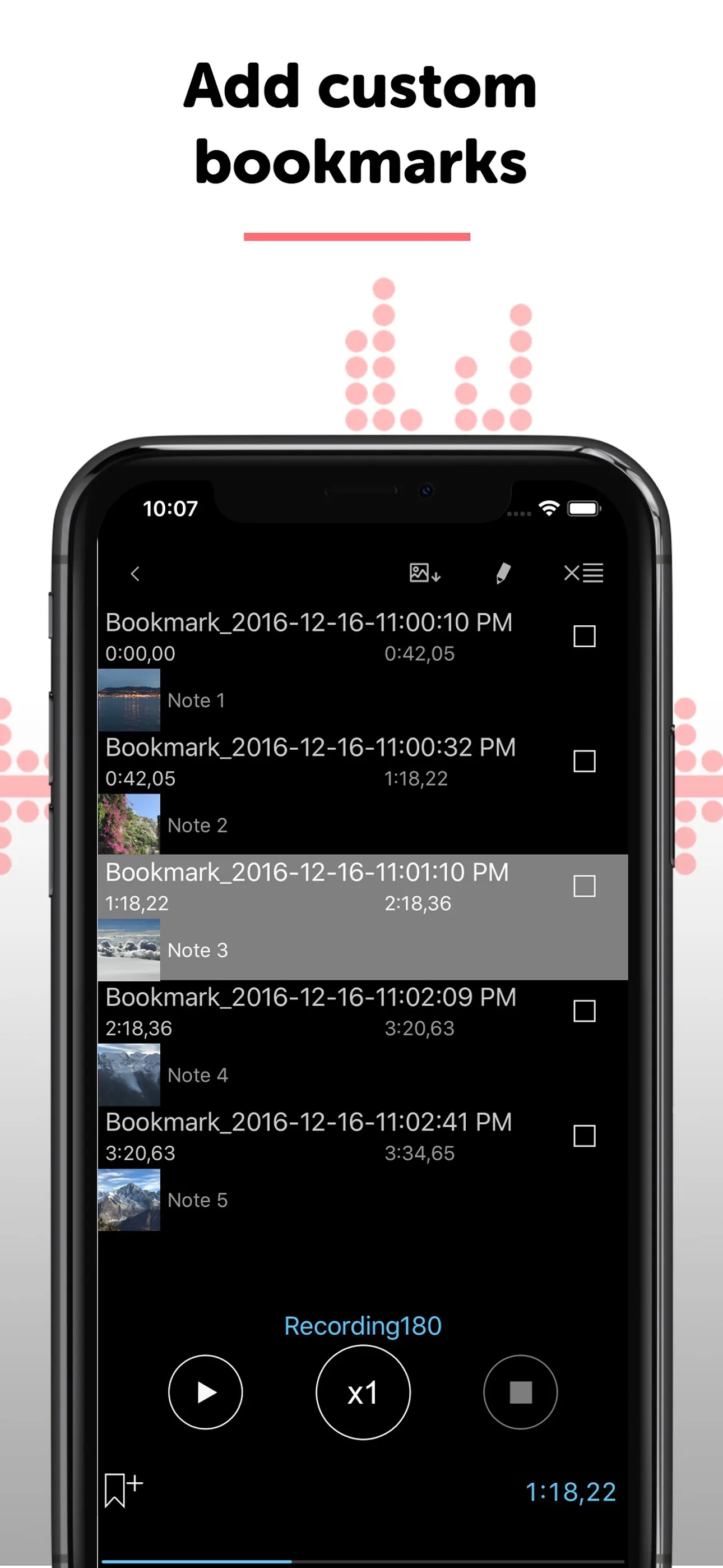 Alon Dictaphone-Voice Recorder iphone screenshot 6