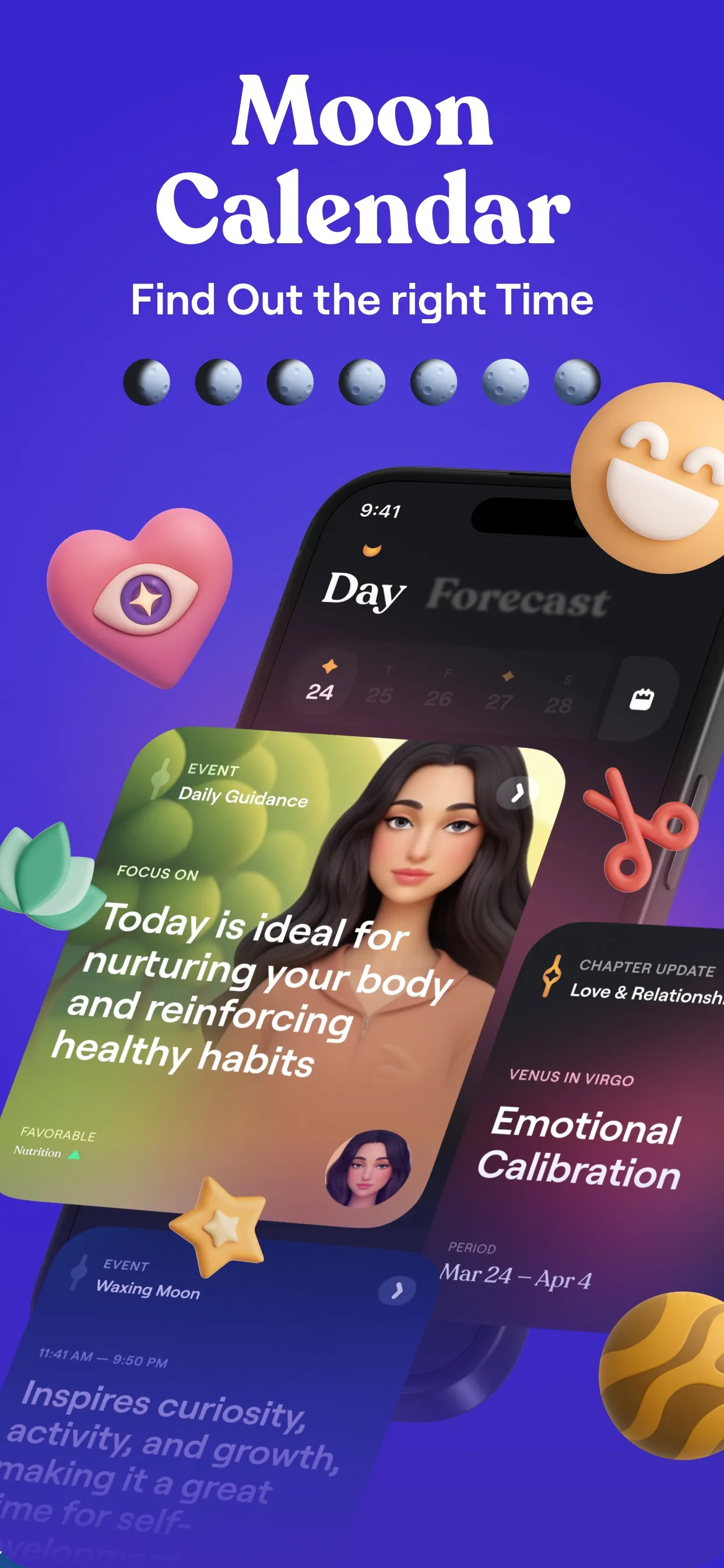 Moonly: Moon Phases & Calendar iphone screenshot 2