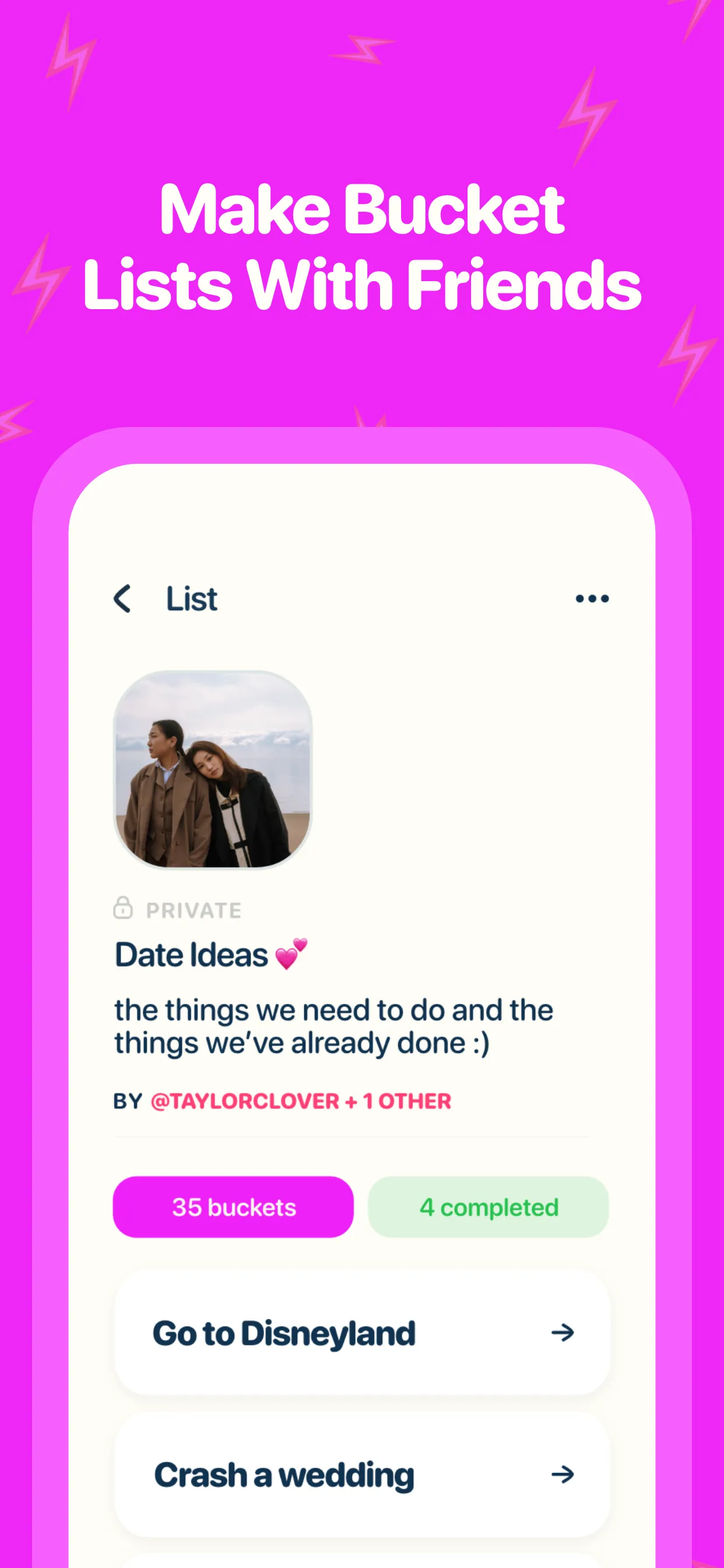 Bucket List - The Bucket App iphone screenshot 4