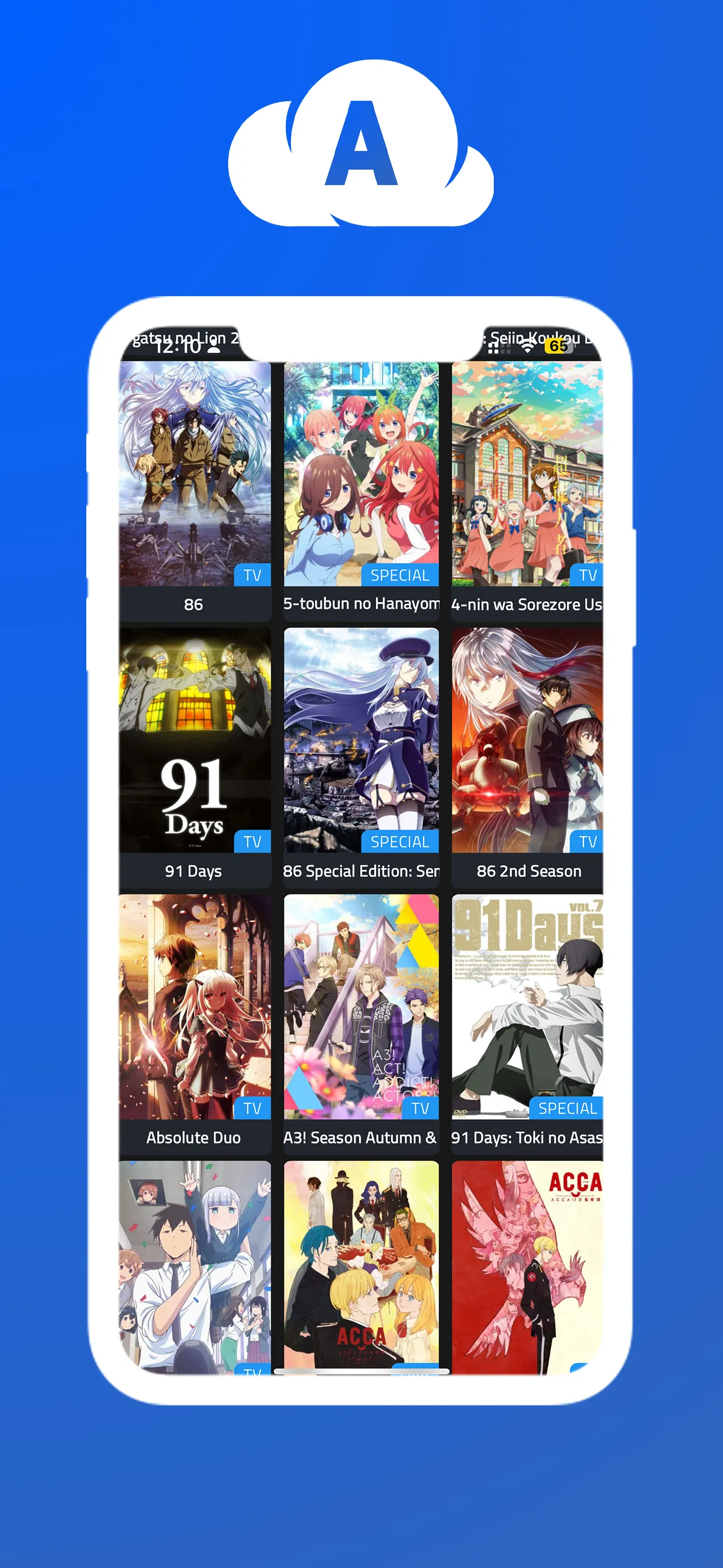 Anime Cloud X iphone screenshot 1