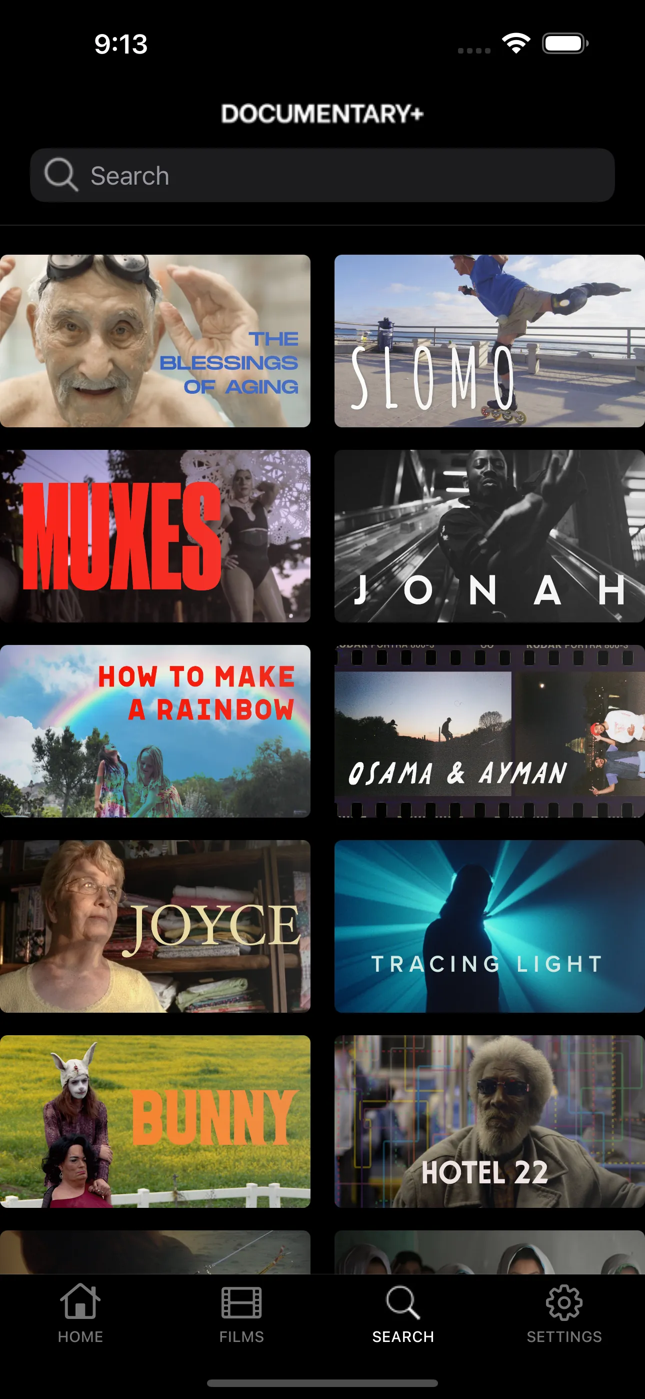 DOCUMENTARY+ | Streaming App iphone screenshot 1