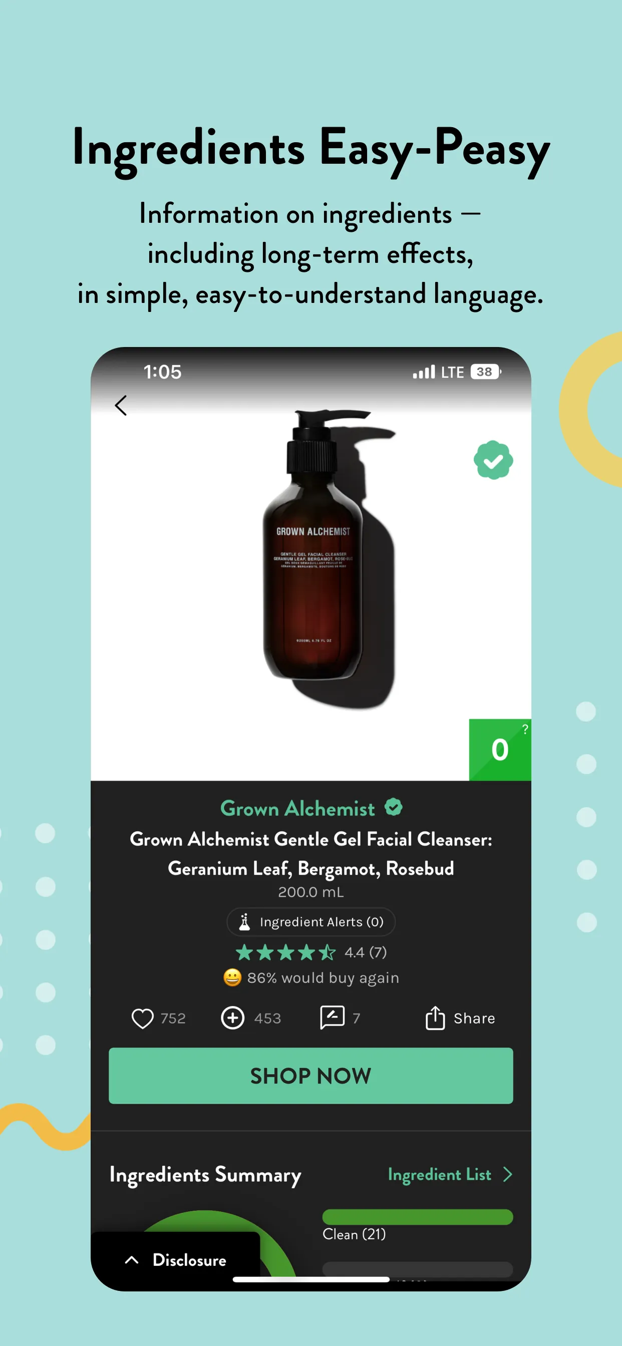 Think Dirty – Shop Clean iphone screenshot 5