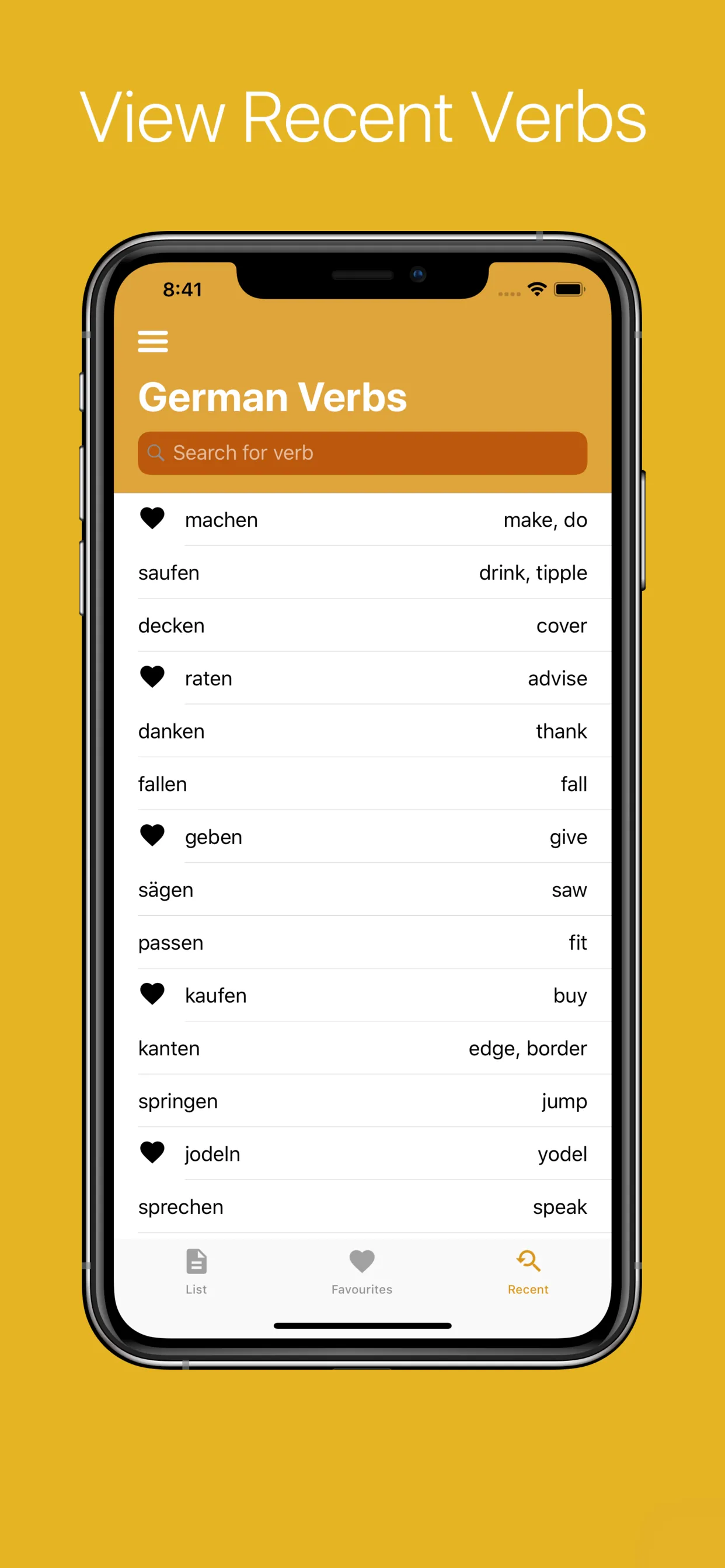 German Verb Conjugator Pro iphone screenshot 7
