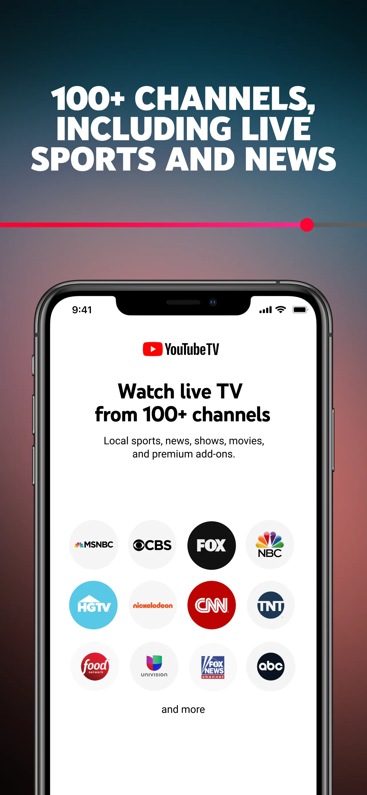 YouTube TV iphone screenshot 2