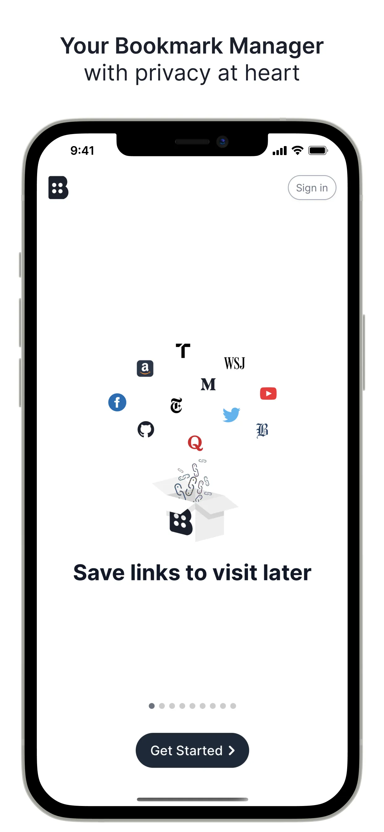 Brace.to - Bookmark Manager iphone screenshot 1