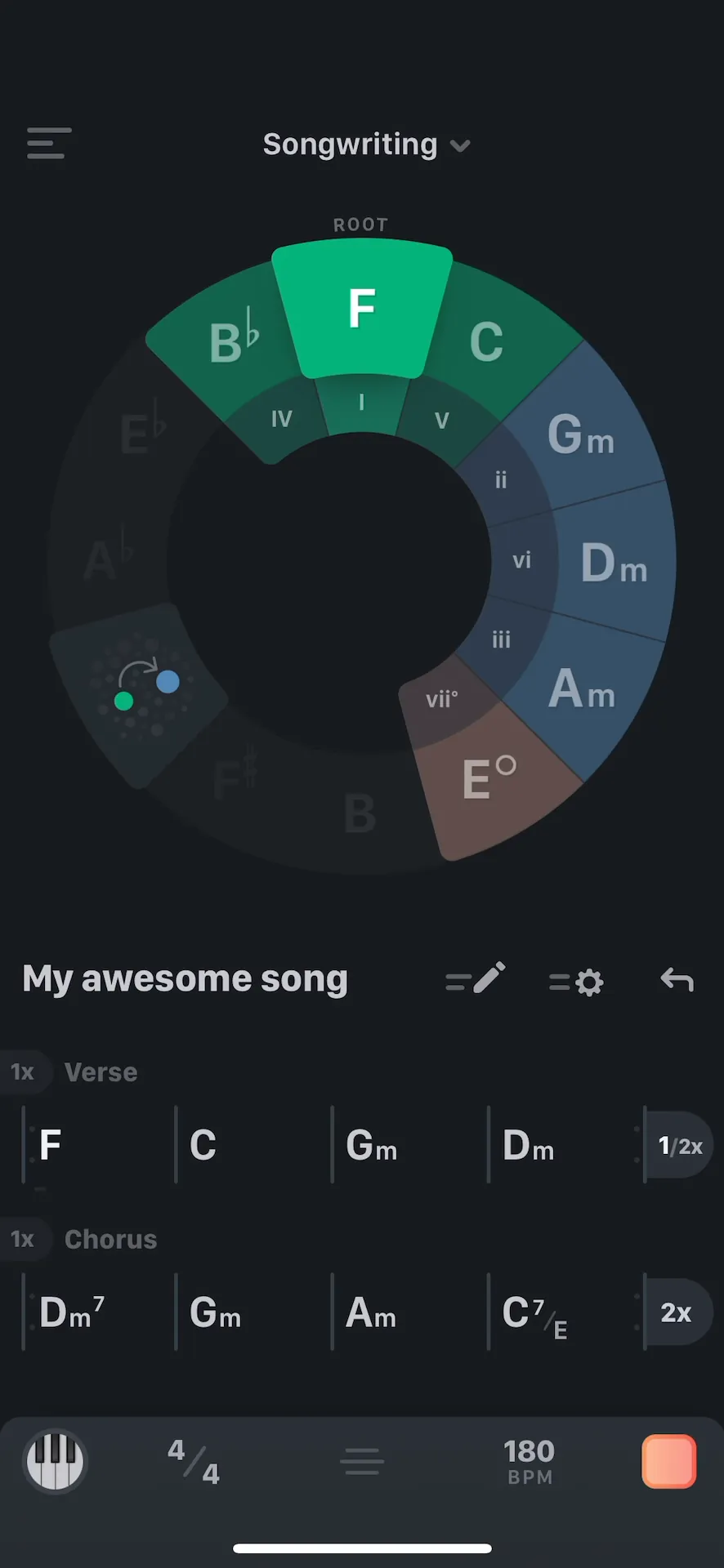 TONALY: Write & Practice Songs iphone screenshot 1