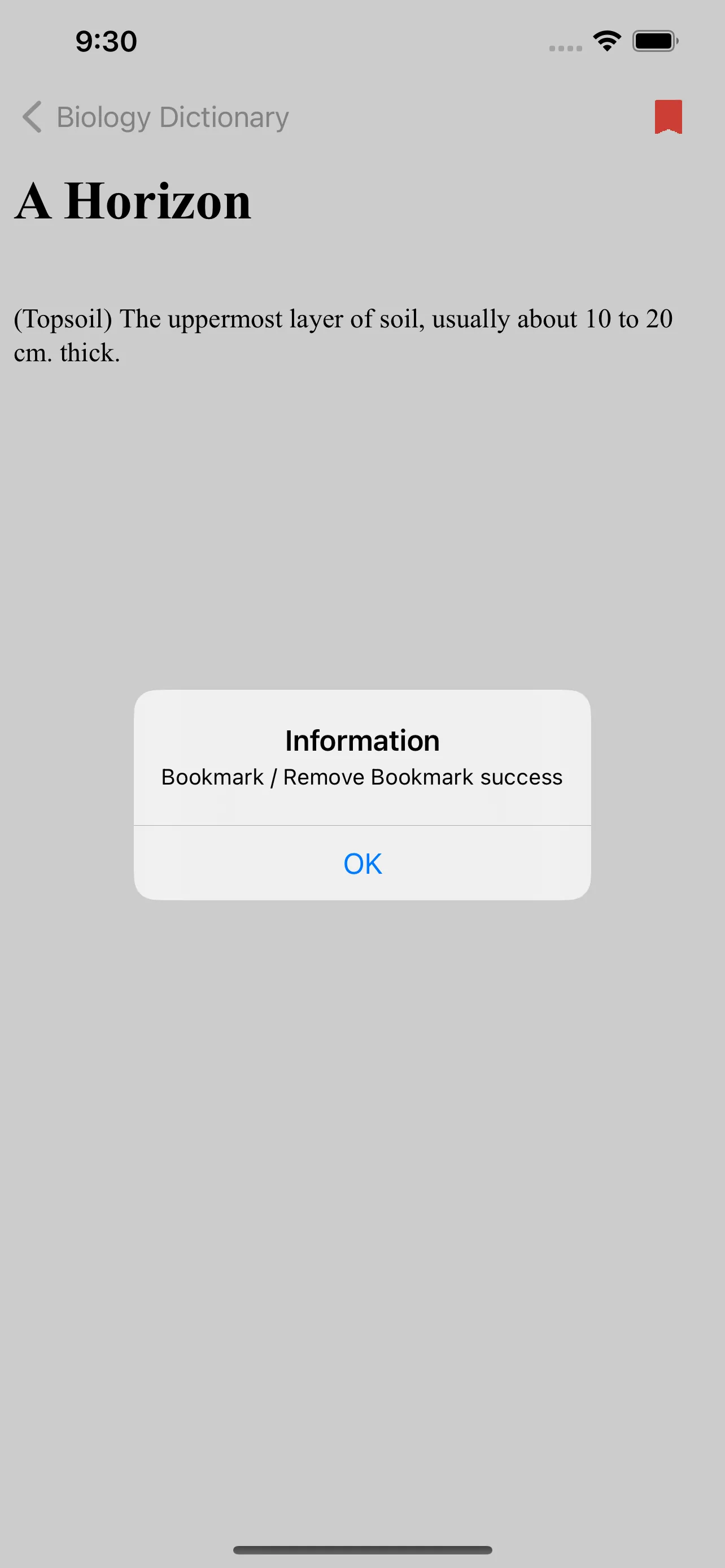Biology Dictionary Offline iphone screenshot 2