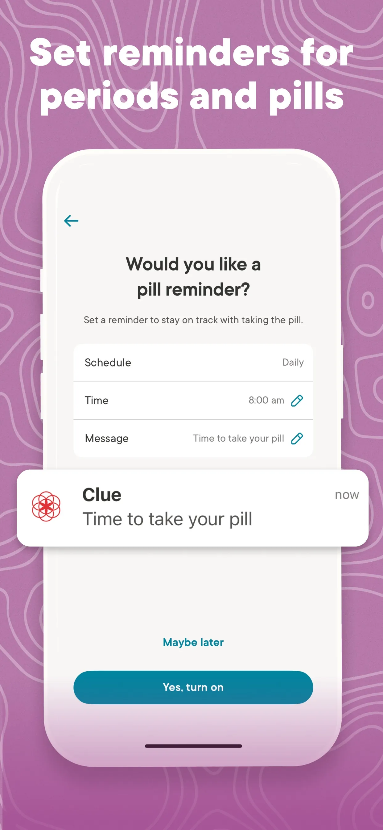 Clue Period & Cycle Tracker iphone screenshot 7