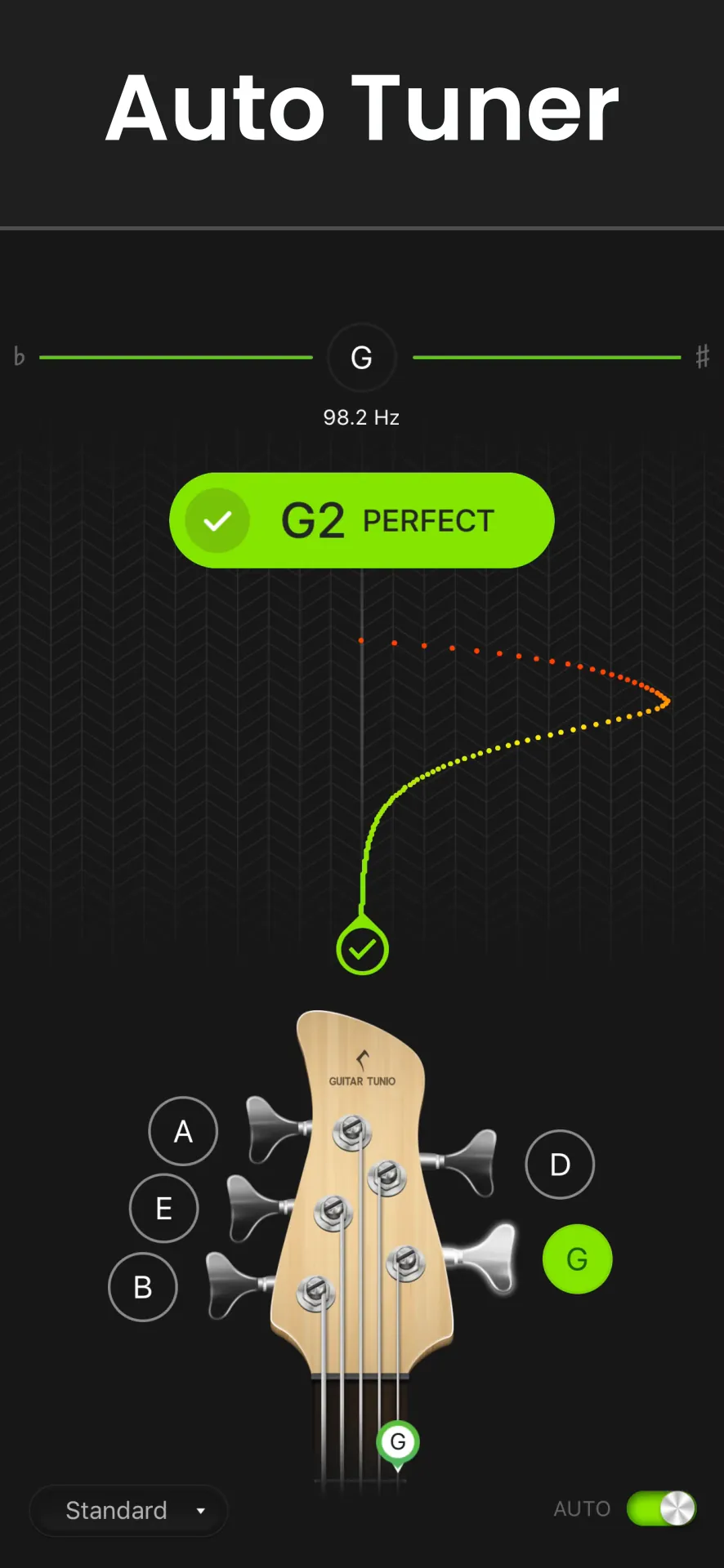 Guitar Tuner - GuitarTunio iphone screenshot 1