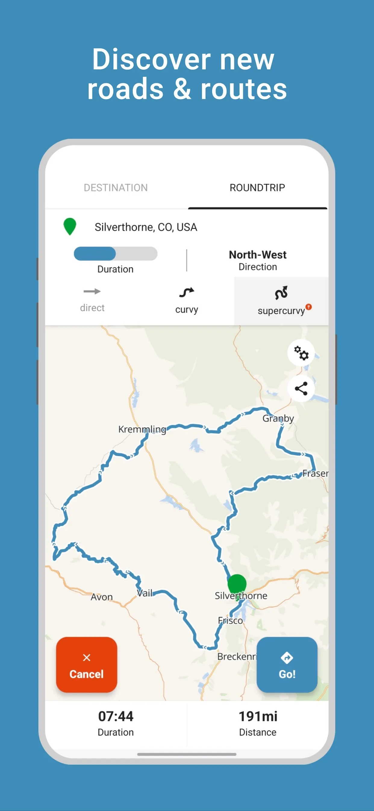 RISER - Motorcycles and Routes iphone screenshot 3
