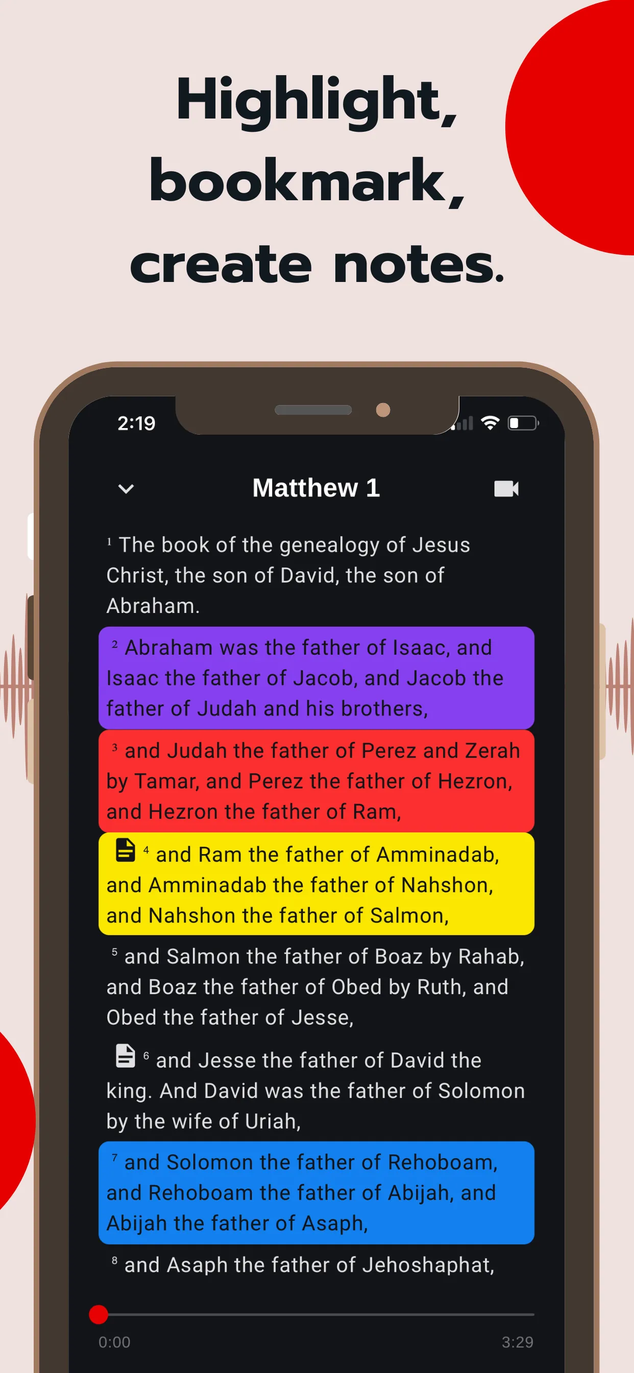 Bible - Audio & Video Bibles iphone screenshot 7