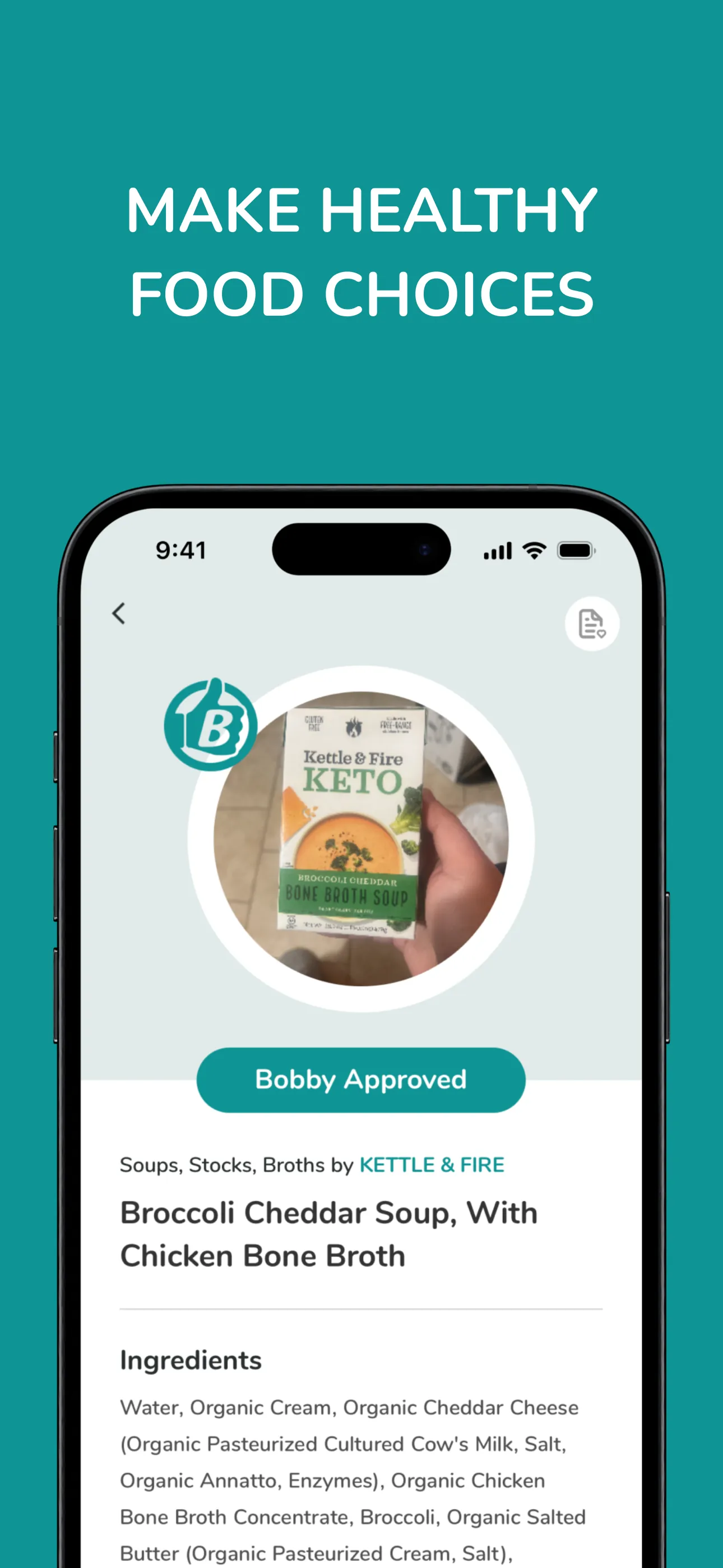 Bobby Approved - Food Scanner iphone screenshot 2