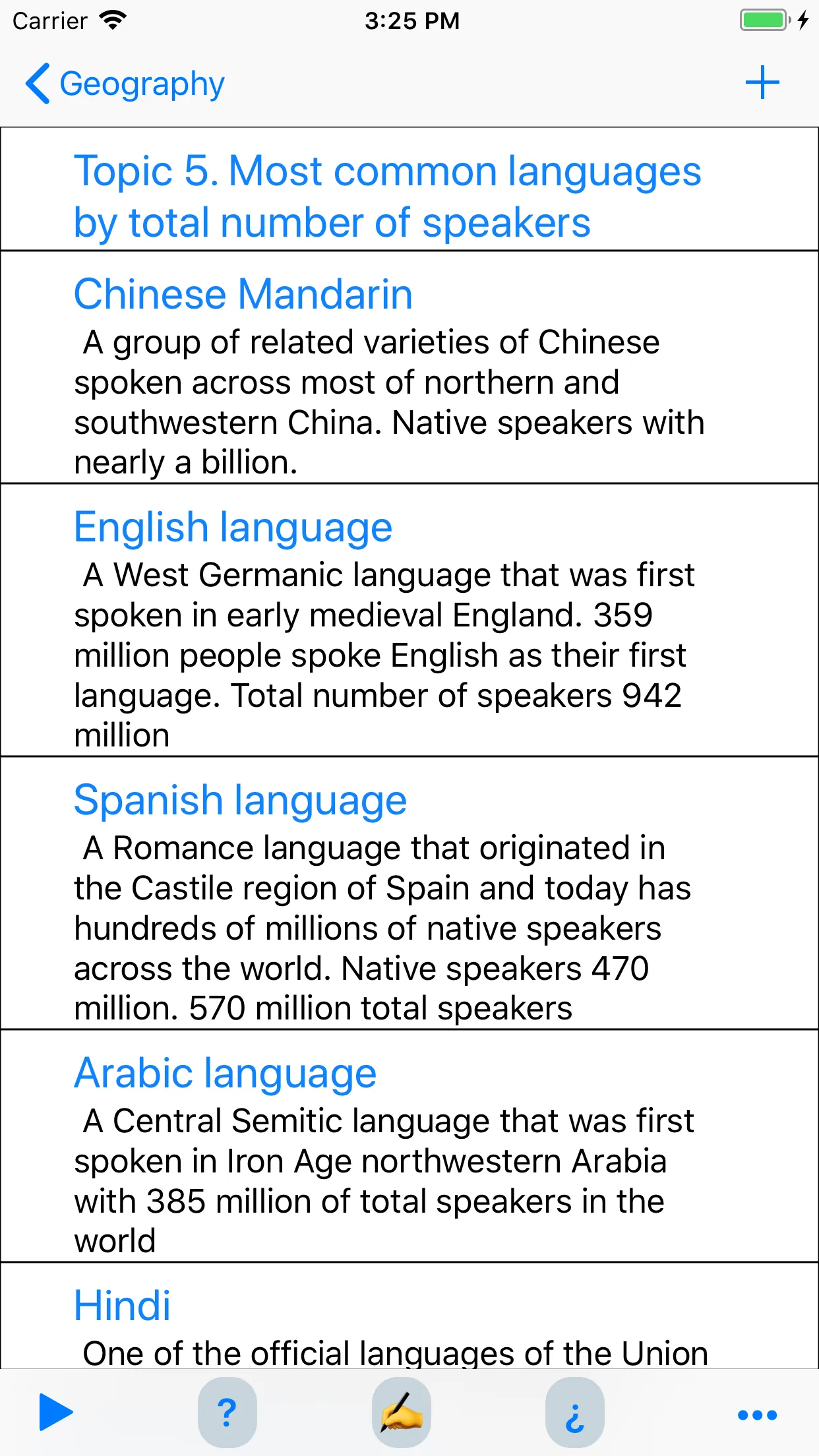 Geography Amazing Facts iphone screenshot 2