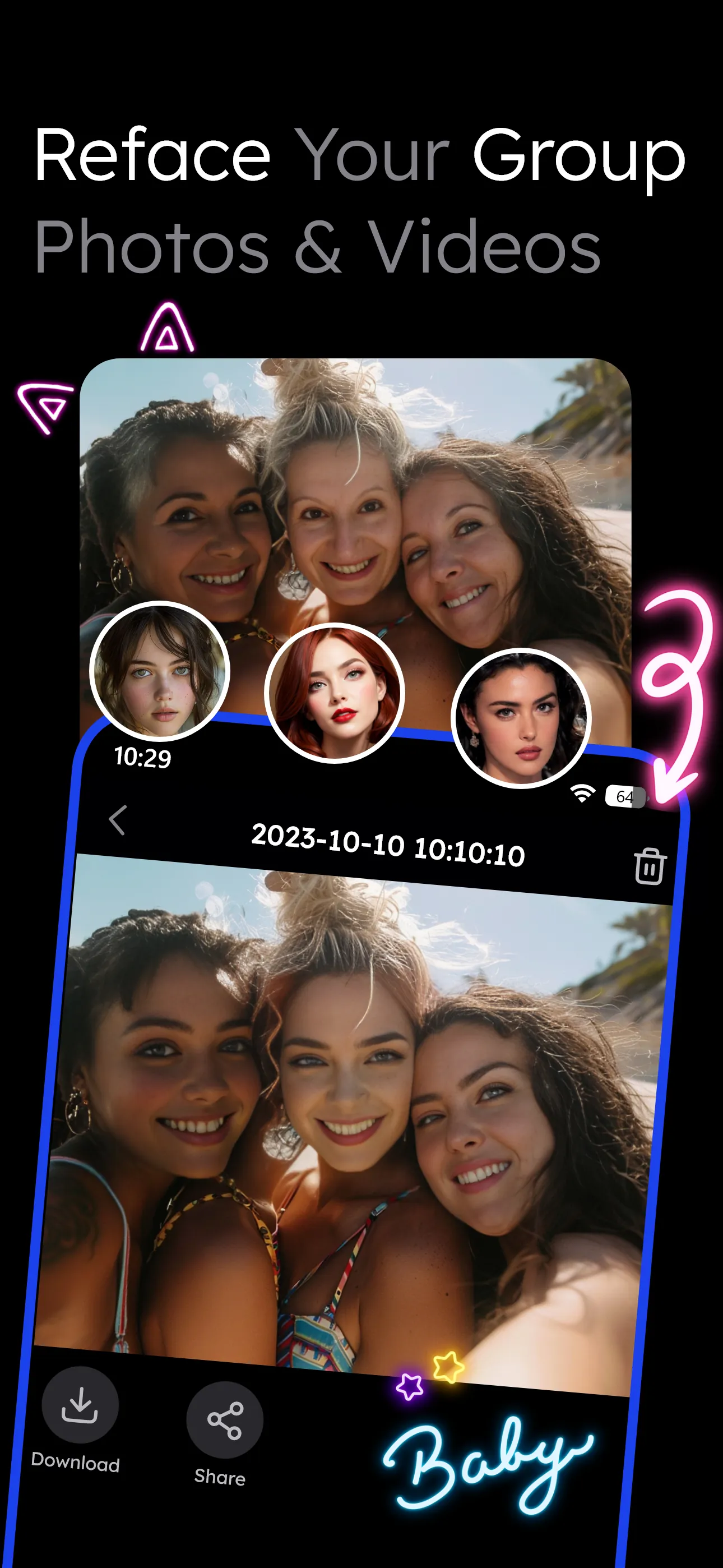 Vidqu Video & Photo Face Swap iphone screenshot 7