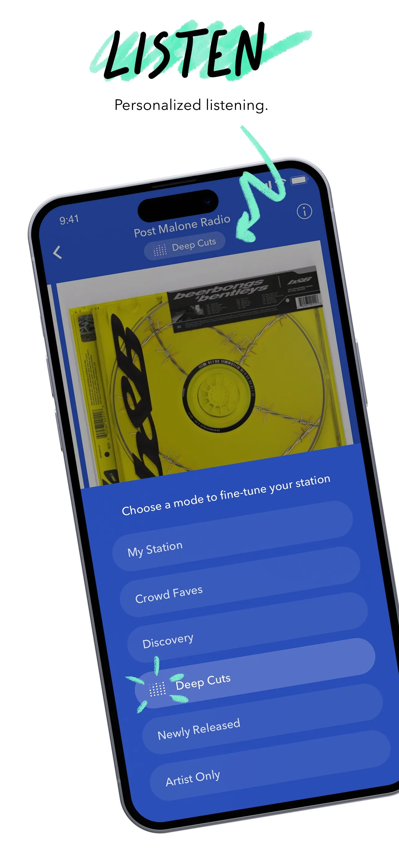 Pandora: Music & Podcasts iphone screenshot 1