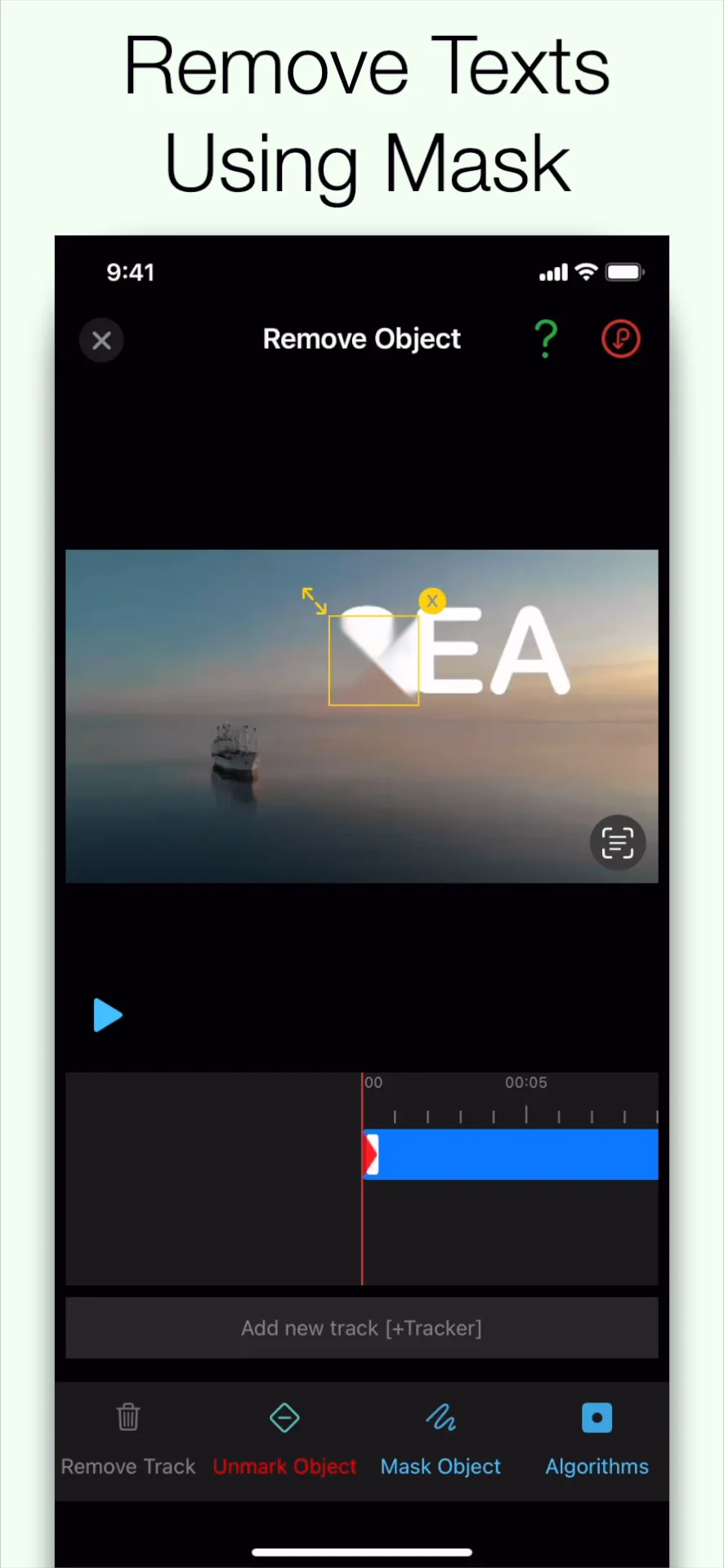 remove watermark video retouch iphone screenshot 1