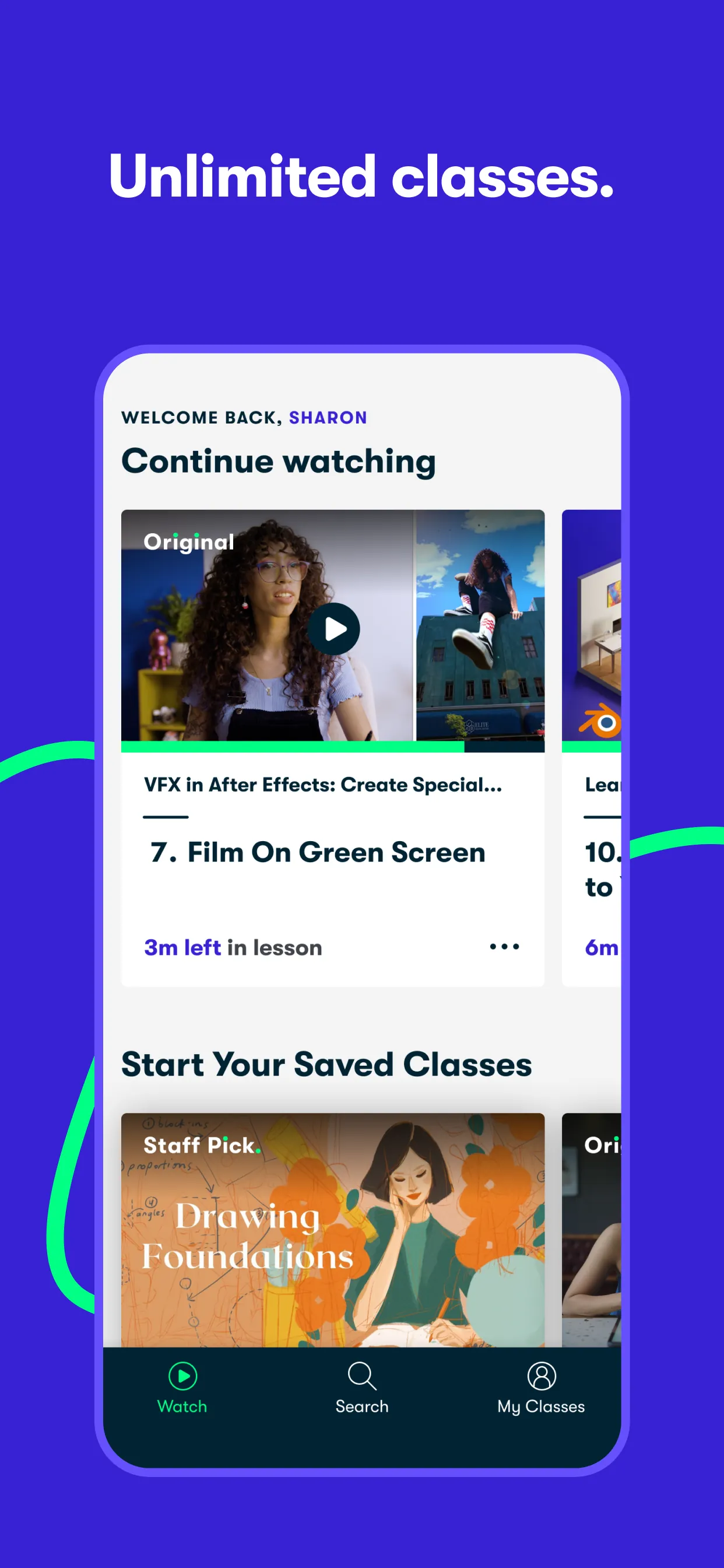Skillshare: Creativity Classes iphone screenshot 2