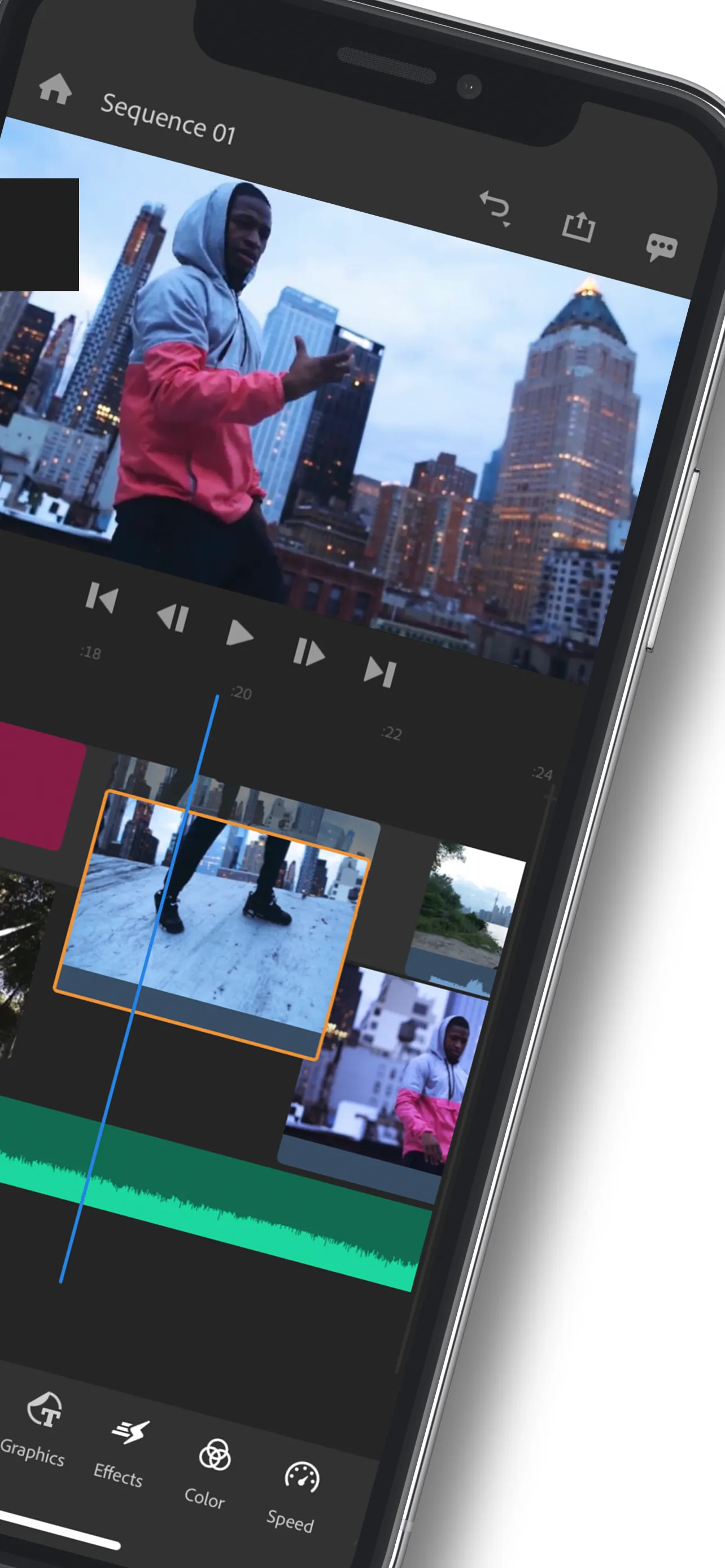 Adobe Premiere Rush：Edit Video iphone screenshot 2