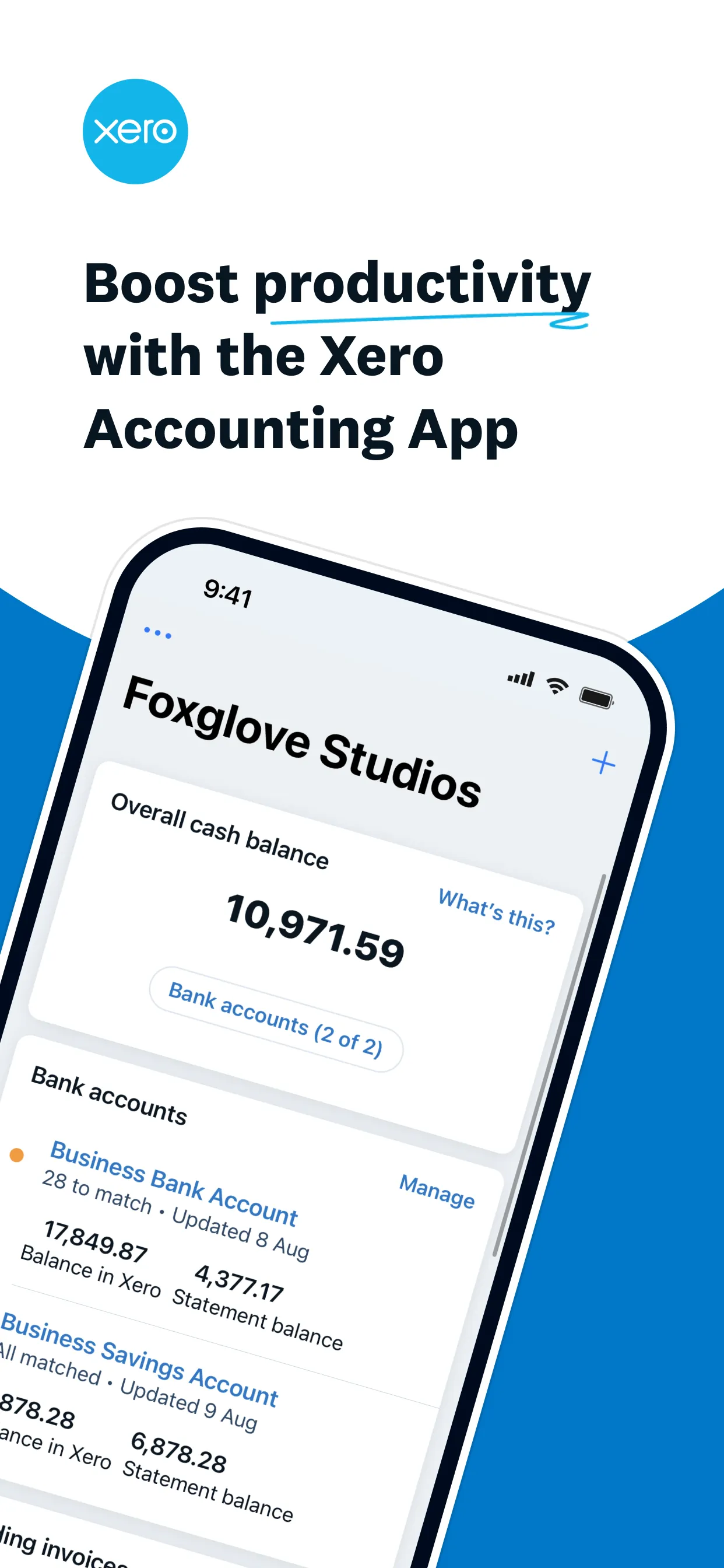 Xero Accounting for business iphone screenshot 1