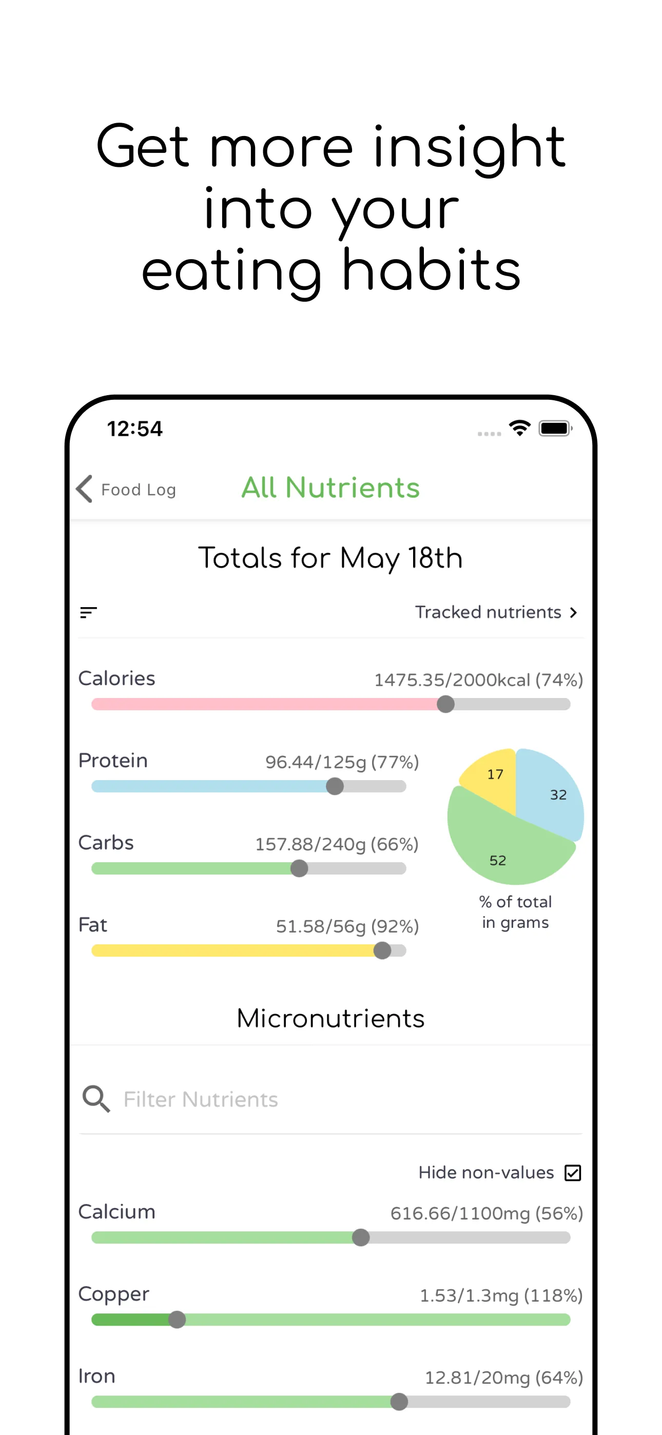 eaterpad: Nutrition Tracker iphone screenshot 4