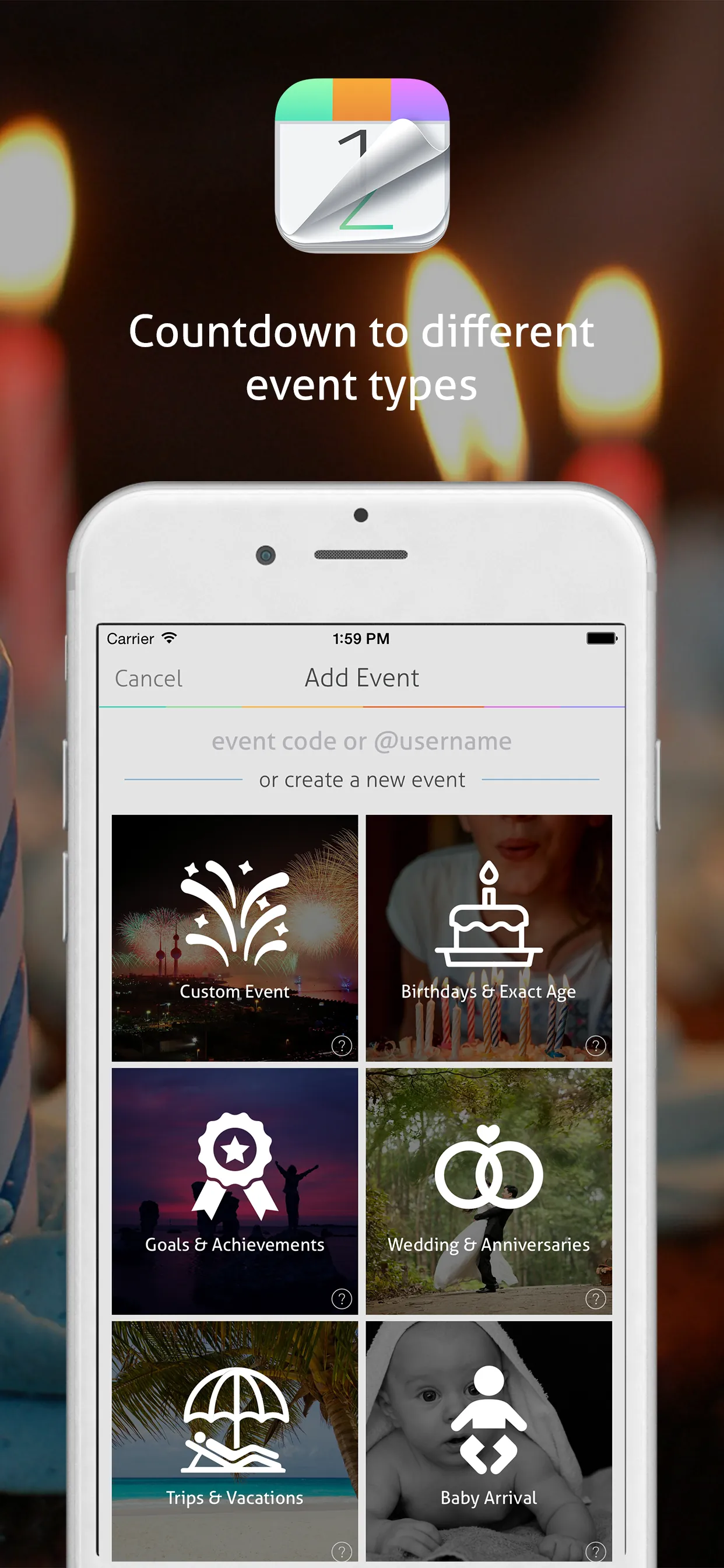 Countdown+ Calendar (Lite) iphone screenshot 2