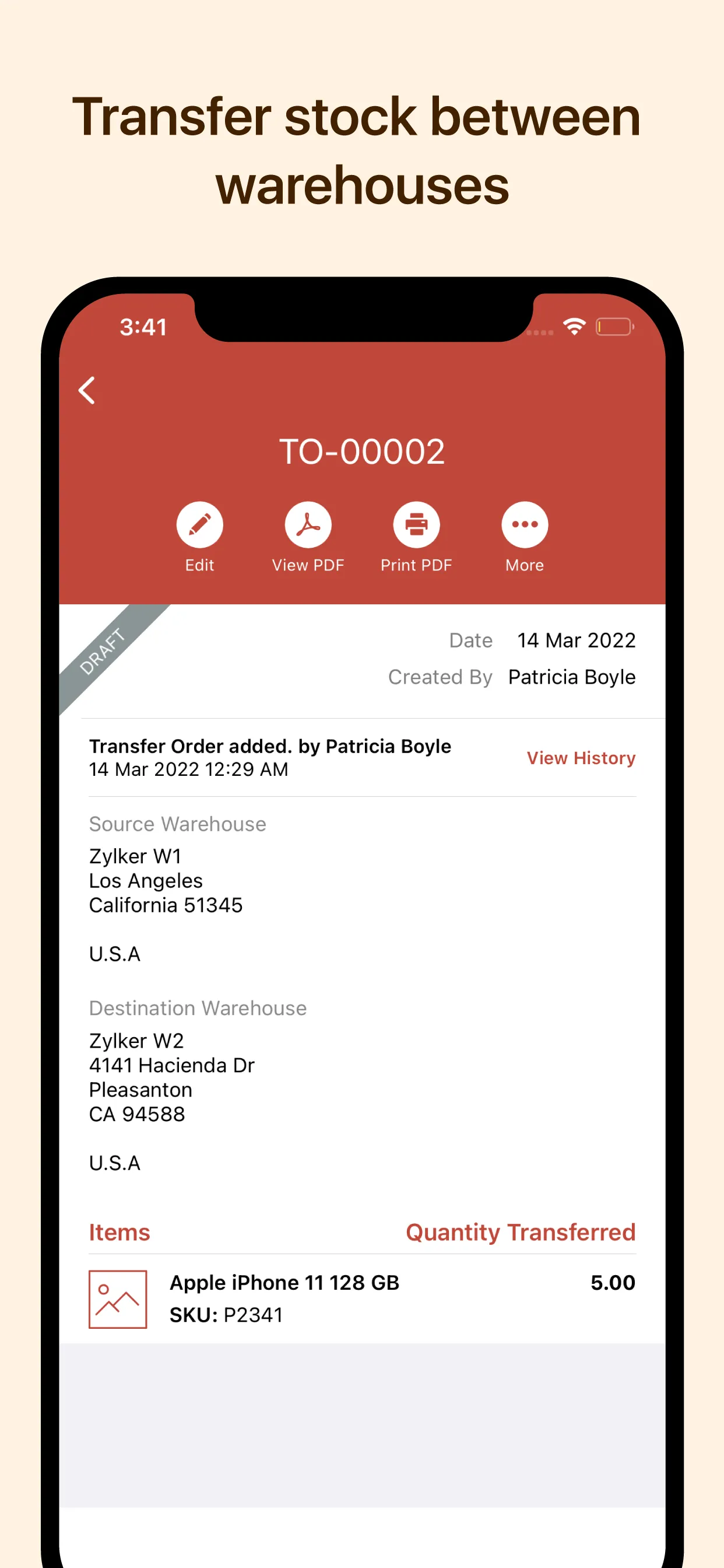 Zoho Inventory Management App iphone screenshot 5