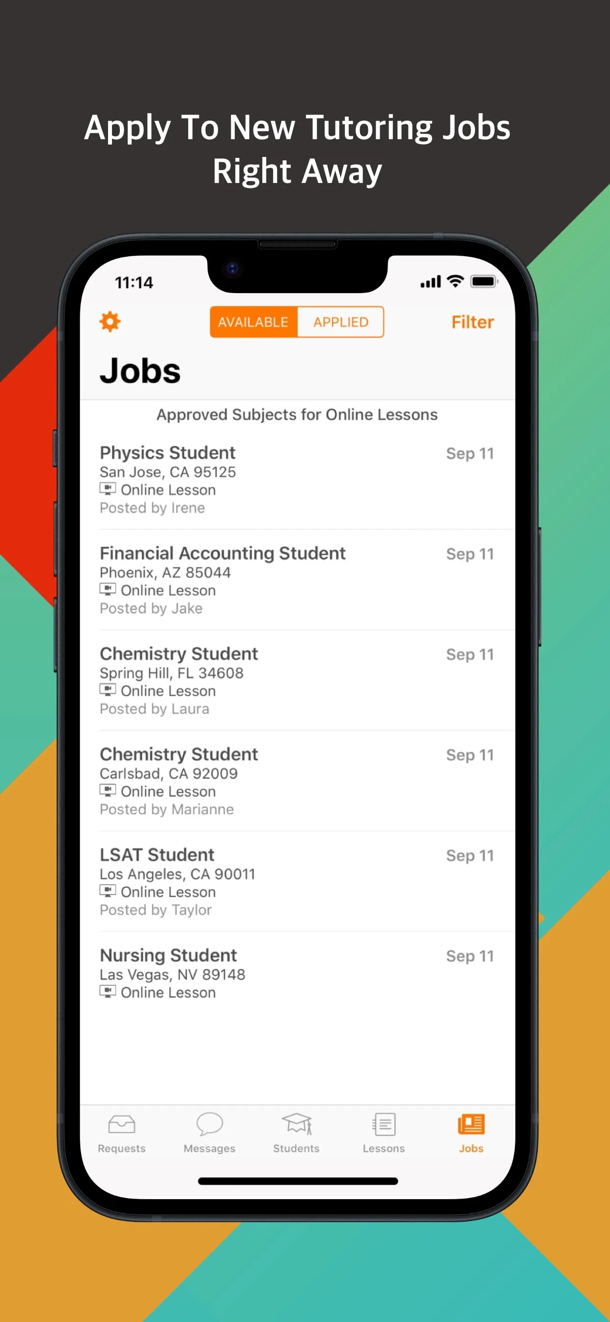 Tutor on Wyzant iphone screenshot 5