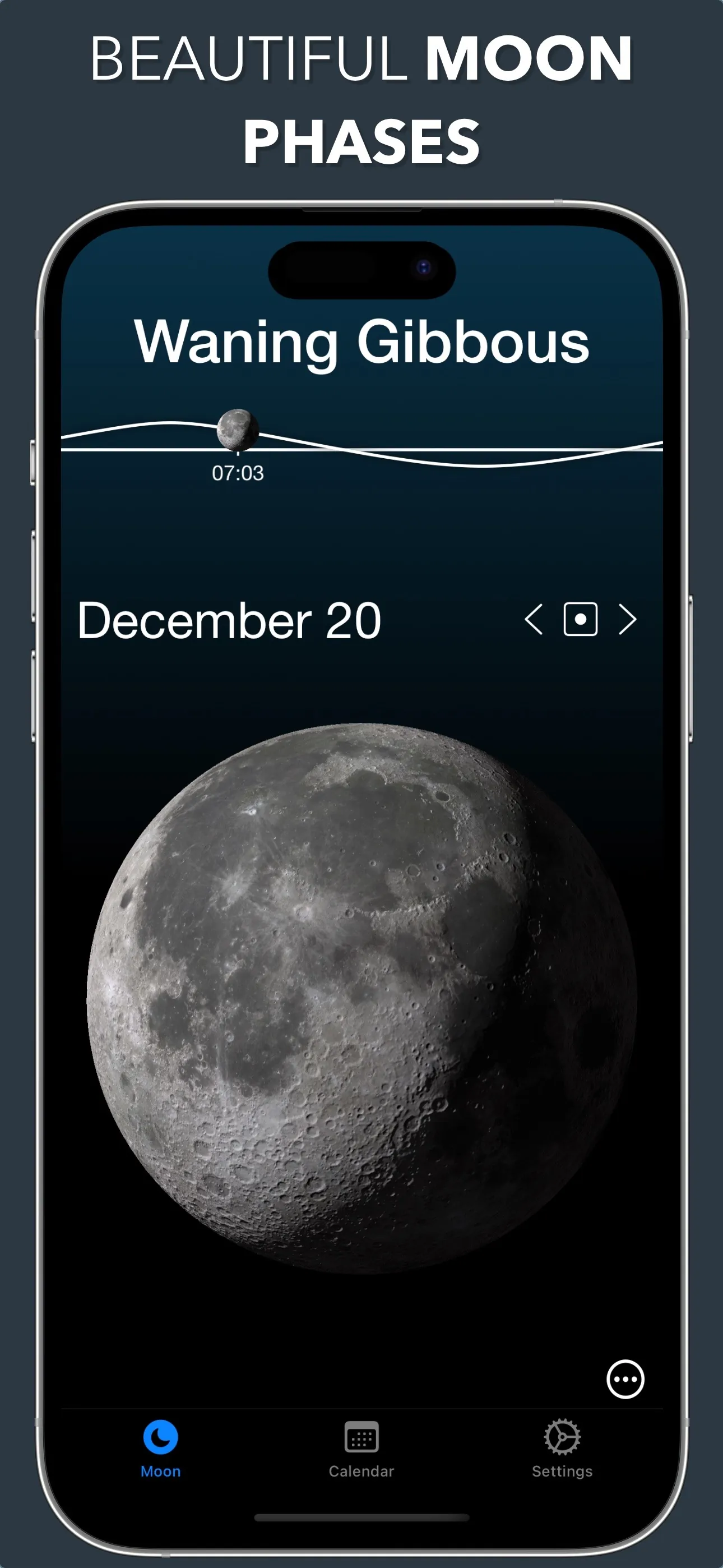 Lunar - Moon Phase & Widget iphone screenshot 1