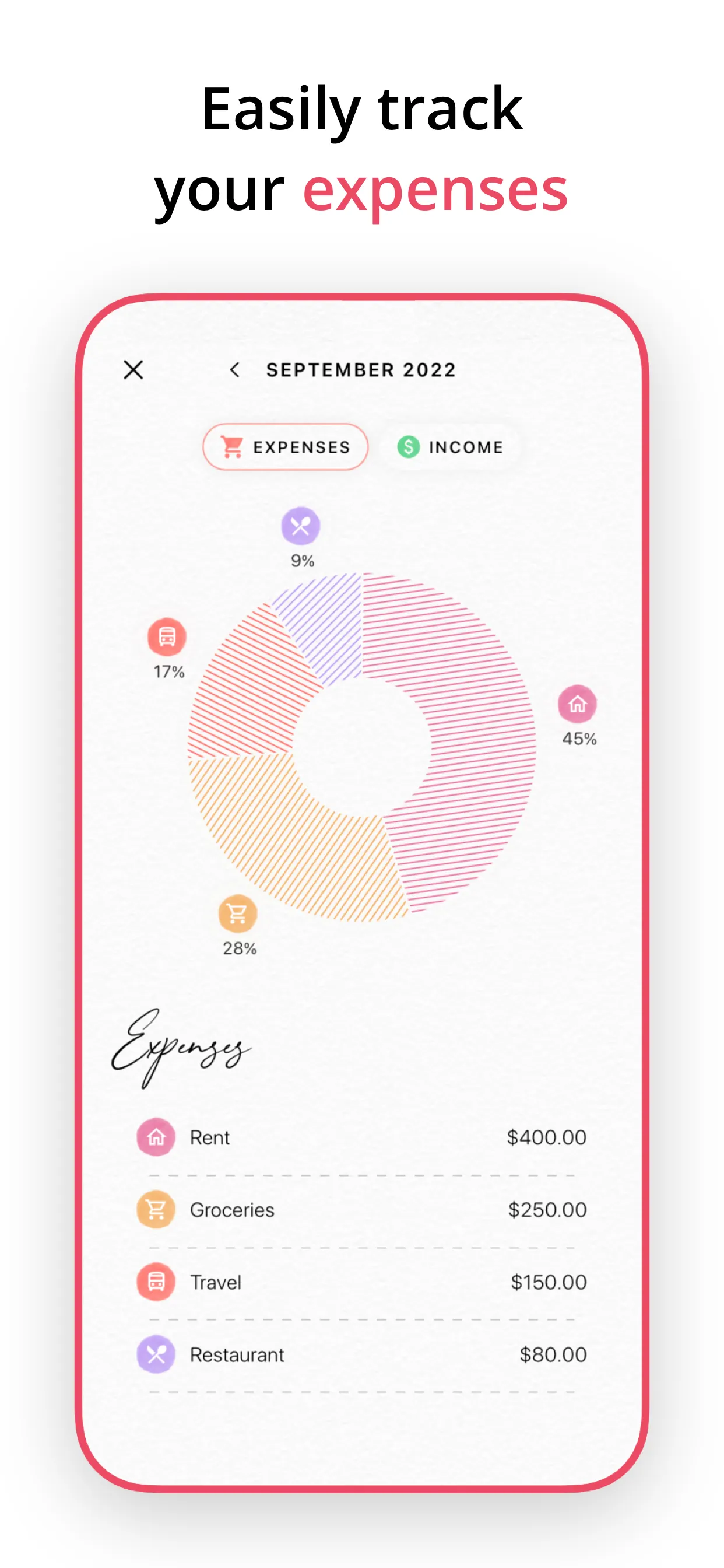 Budget Planner App - Fleur iphone screenshot 2