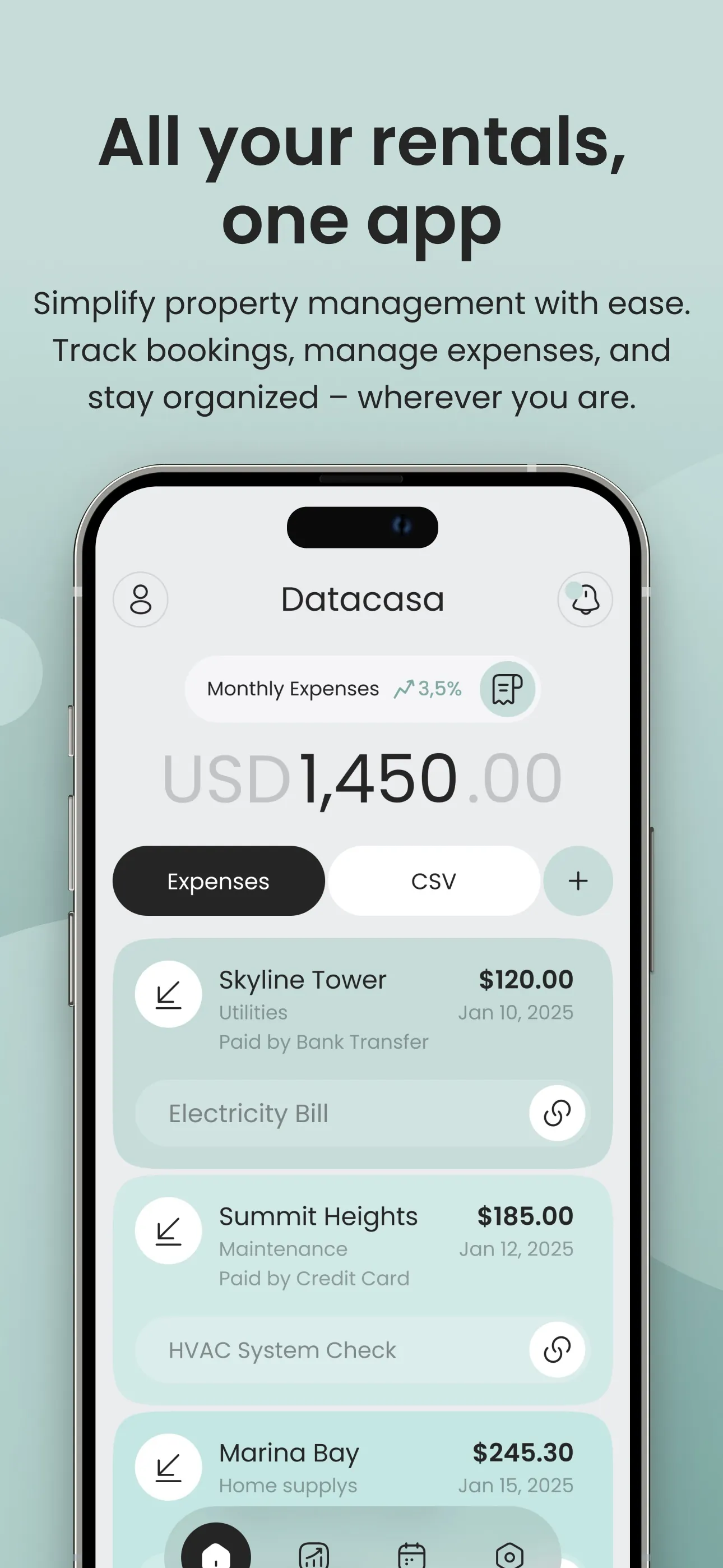 Datacasa iphone screenshot 1