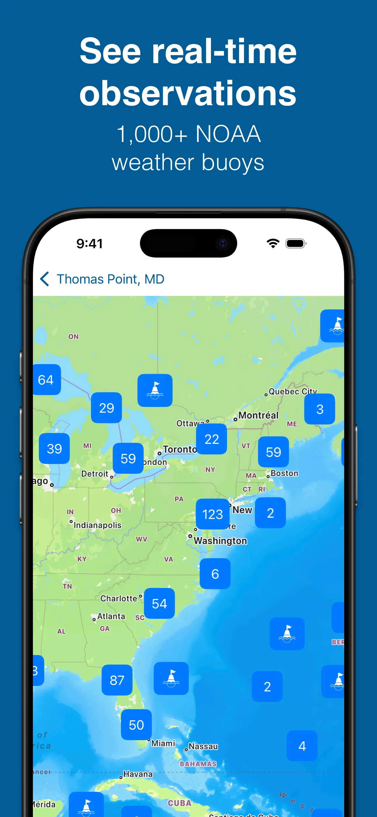 Buoycast: NOAA Marine Weather iphone screenshot 9