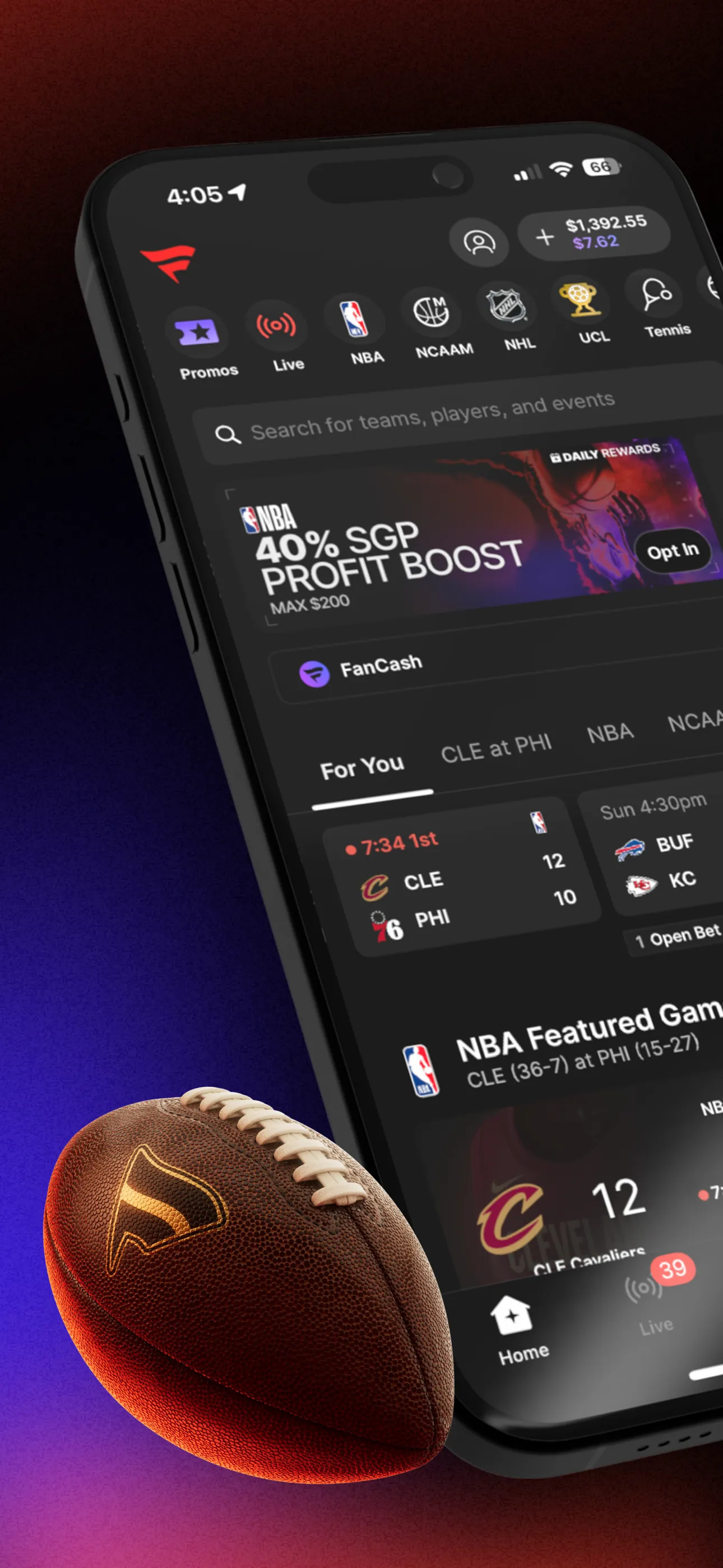 Fanatics Sportsbook & Casino iphone screenshot 2